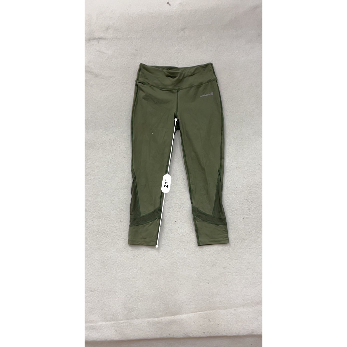 Avalanche Womens Olive Green Athletic Capri Leggings Small #8978