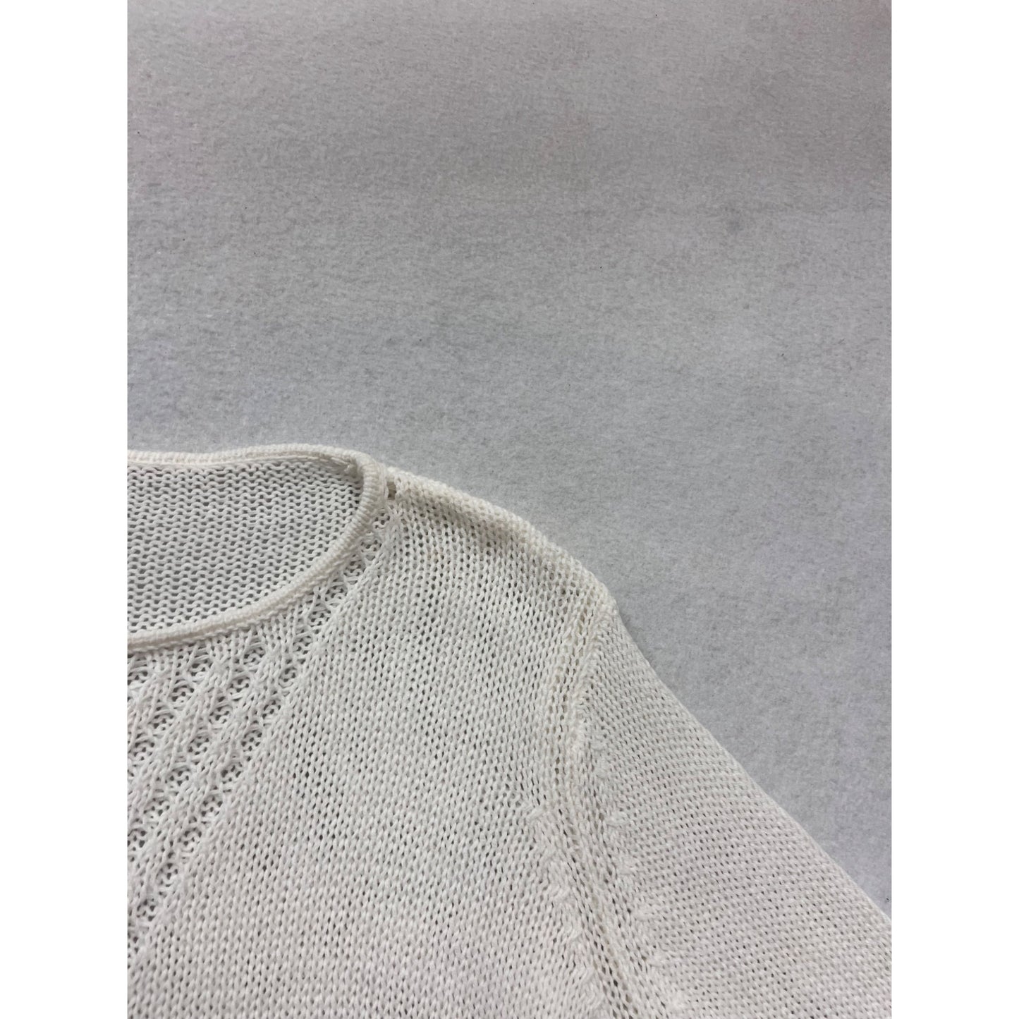 Wooden Ships Sweater 3/4 Sleeve White #930A