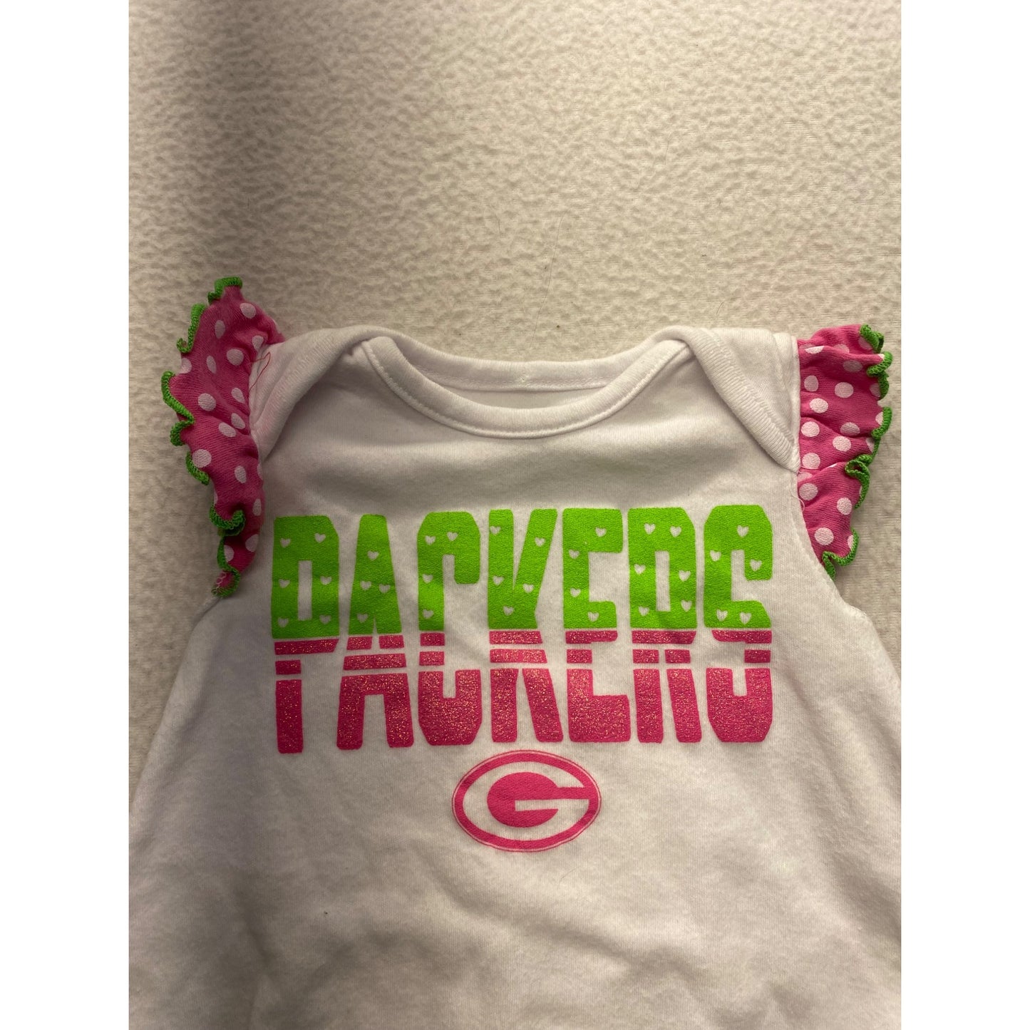 Green Bay Packers Baby Girl Romper #7224