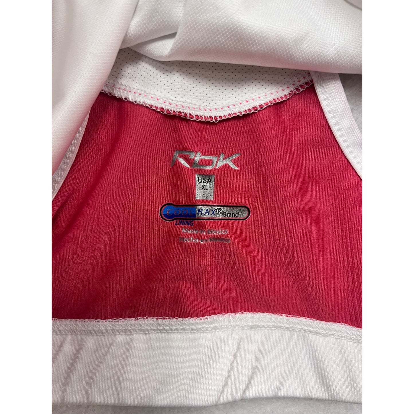 Reebok Womens XL Racerback Sports Bra #6810