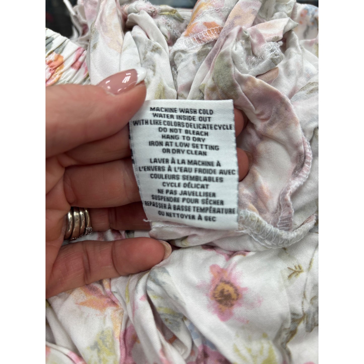 Floral Wide-Leg Rayon Pants With Tie Waist #6981