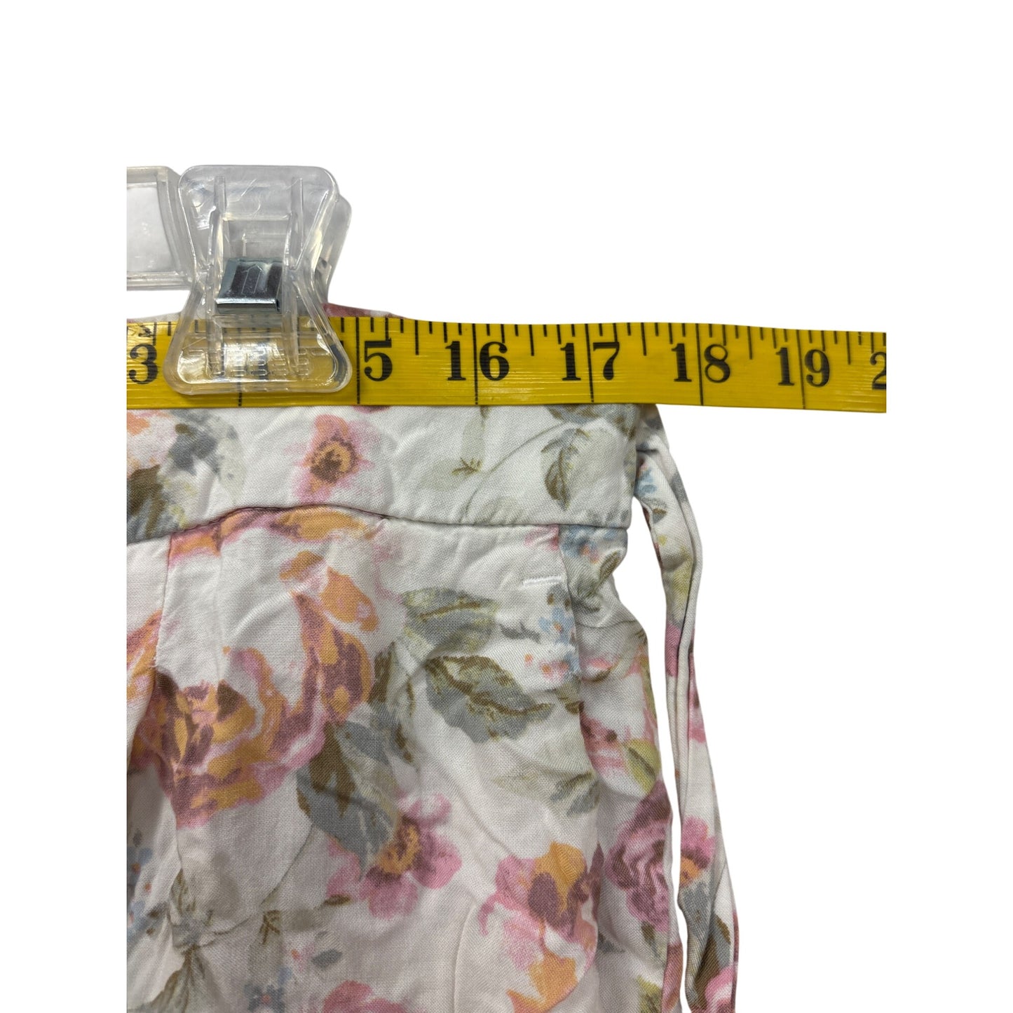 Floral Wide-Leg Rayon Pants With Tie Waist #6981