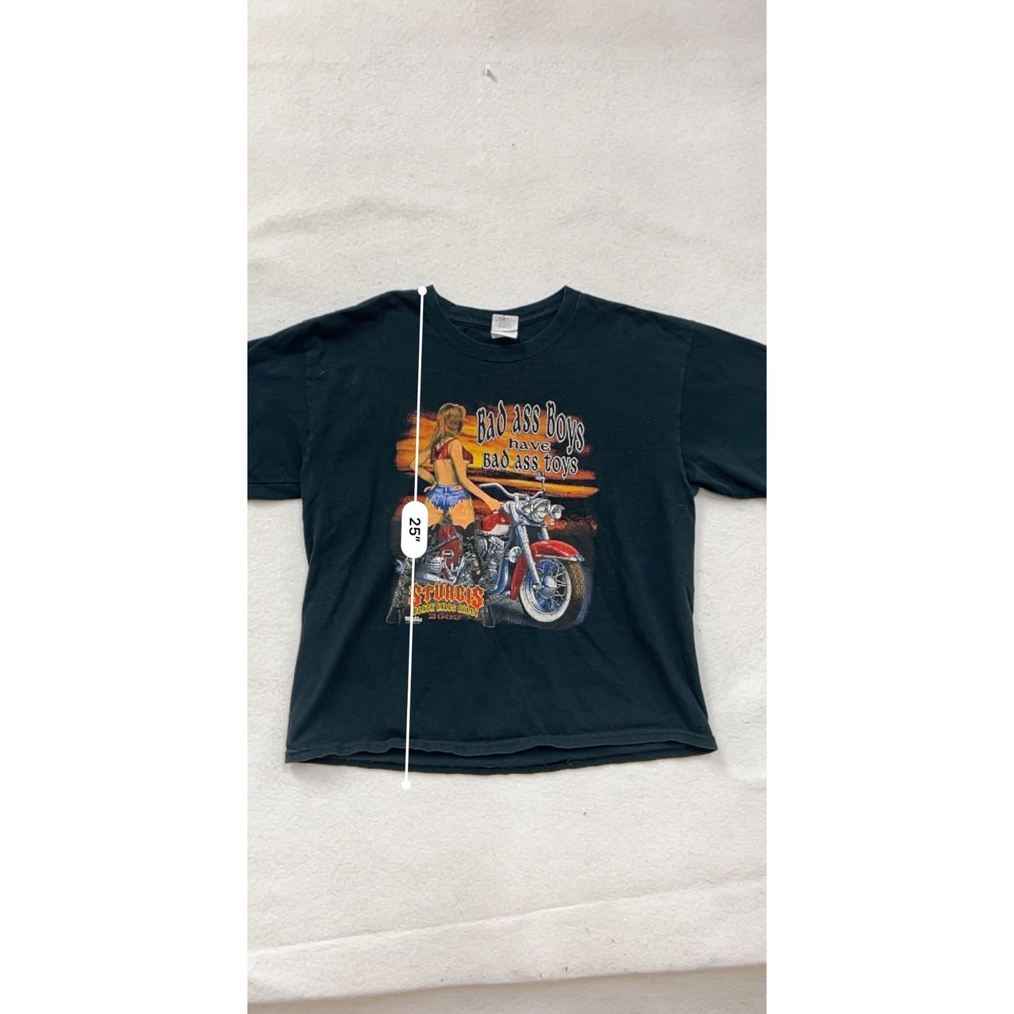 Vintage Gildan Sturgis 2009 Black Hills Rally T-Shirt Mens L #8269