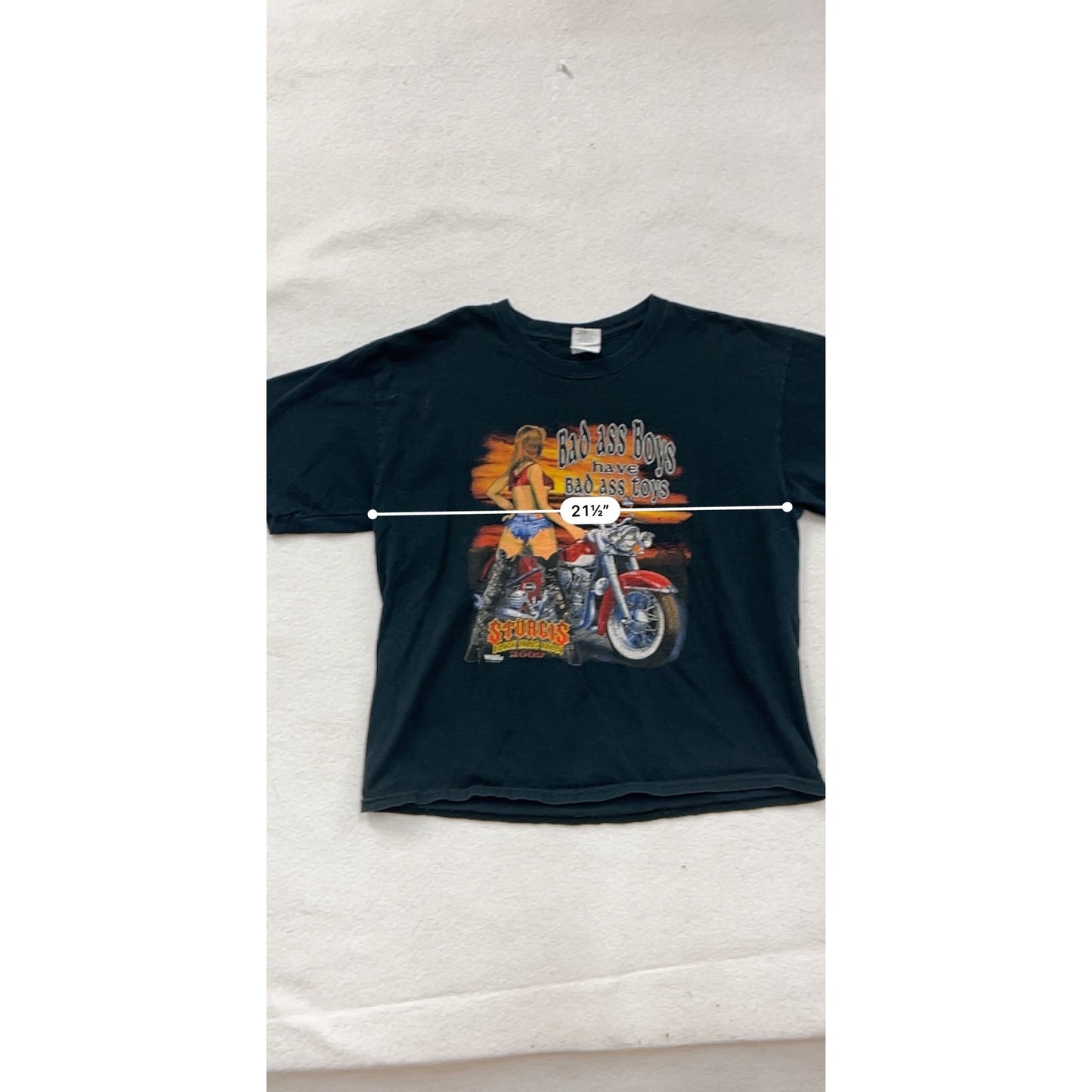 Vintage Gildan Sturgis 2009 Black Hills Rally T-Shirt Mens L #8269