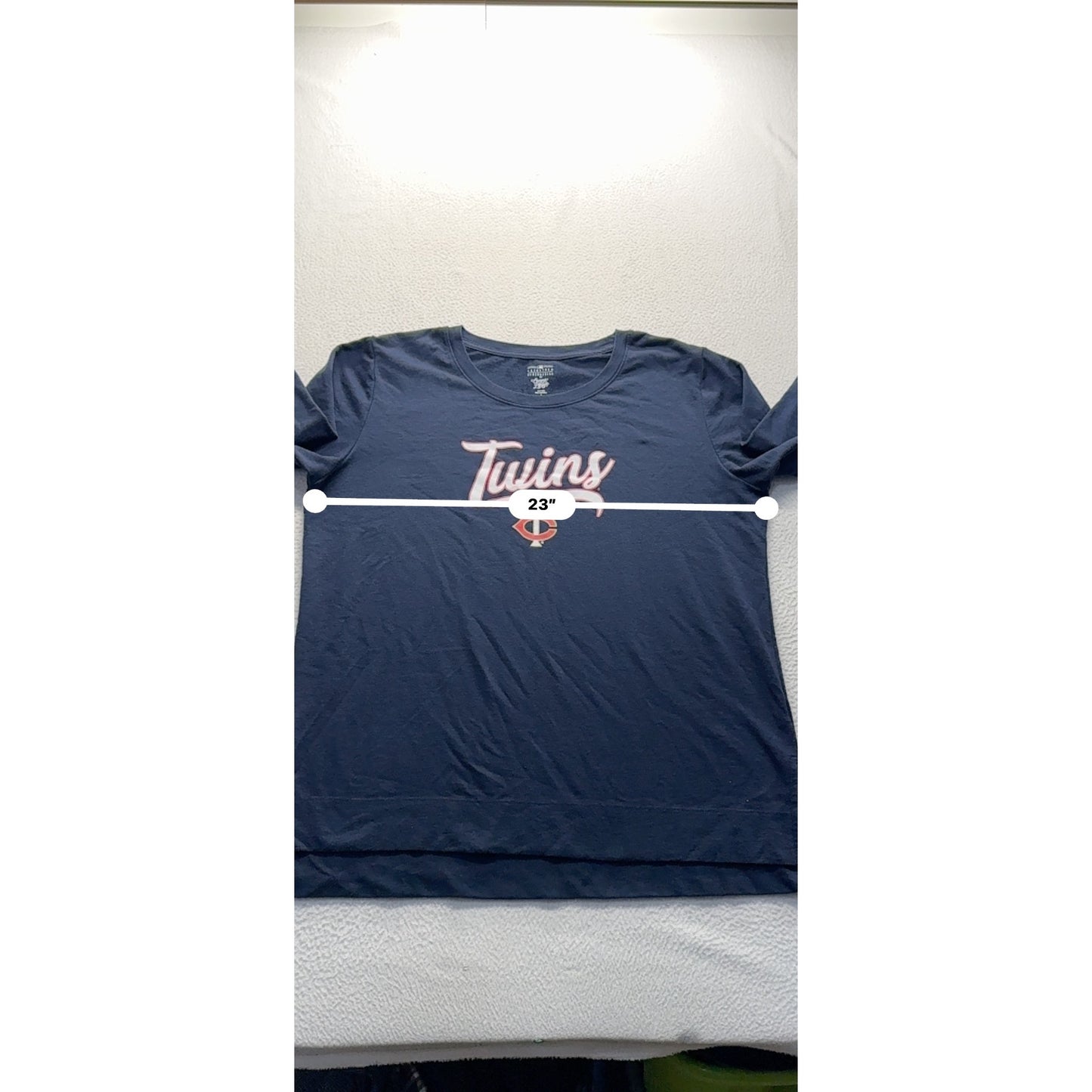MN Twins Long-Sleeve Navy Shirt L By Campus Lifestyle #9124