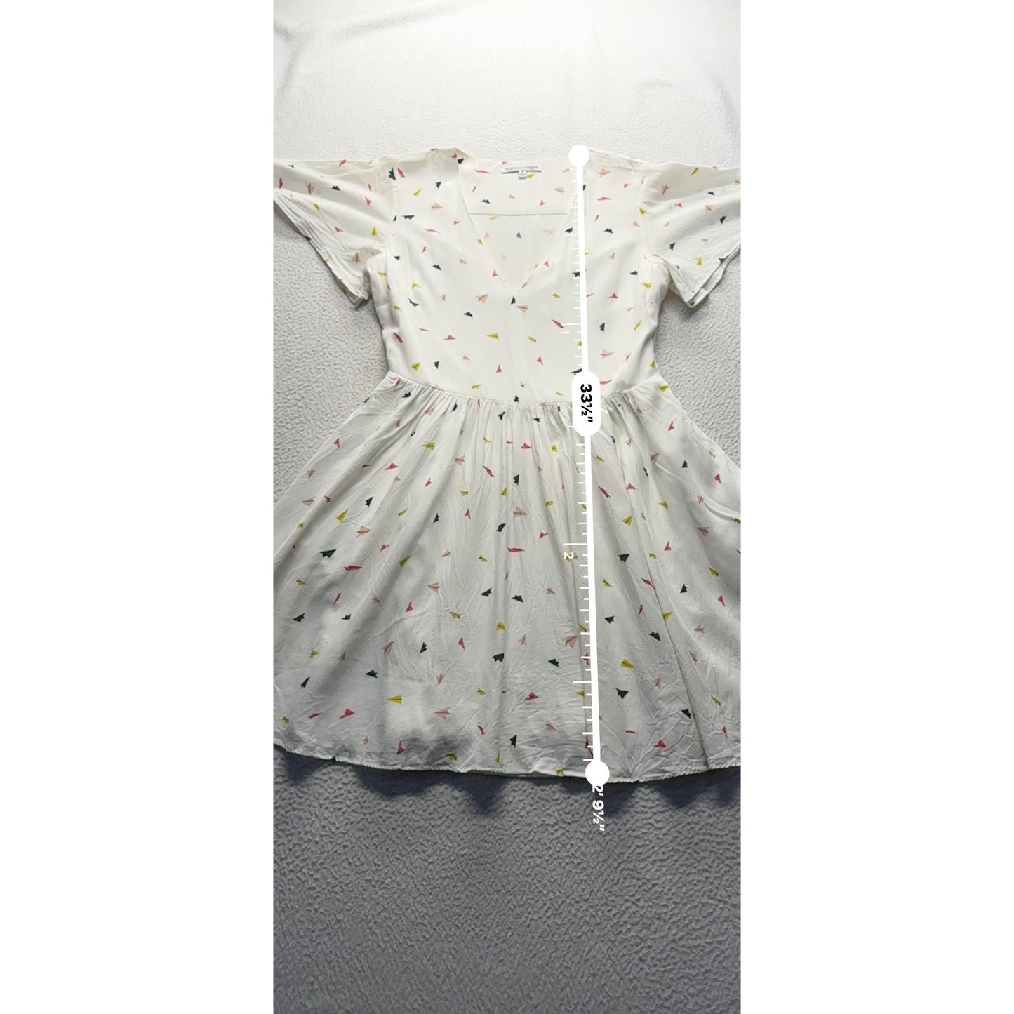 Rebecca Minkoff Womens V-Neck Dress Size 4 Polyester Multicolor Print #7967