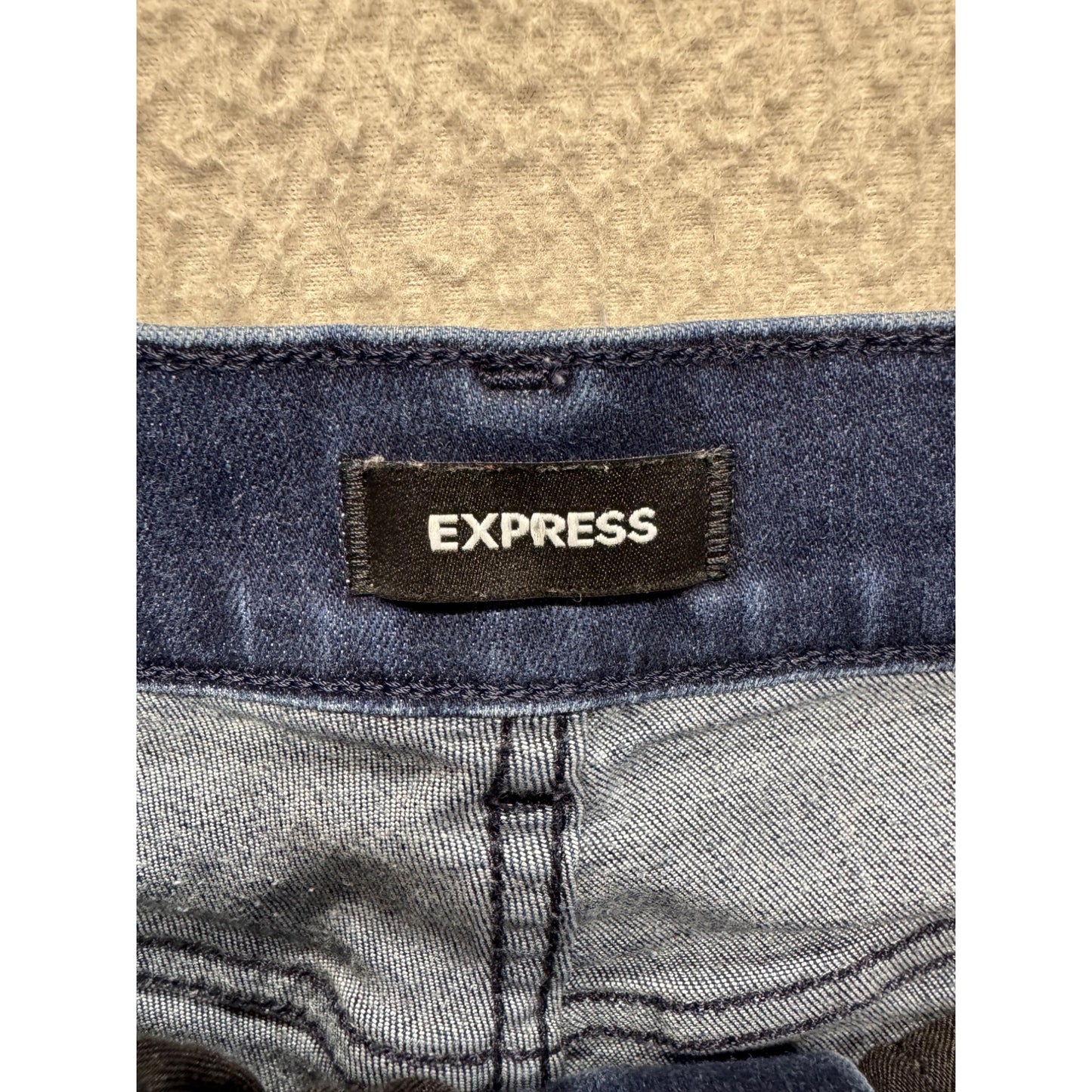 Express Skinny High Rise Jeans Size 4R Blue #7943