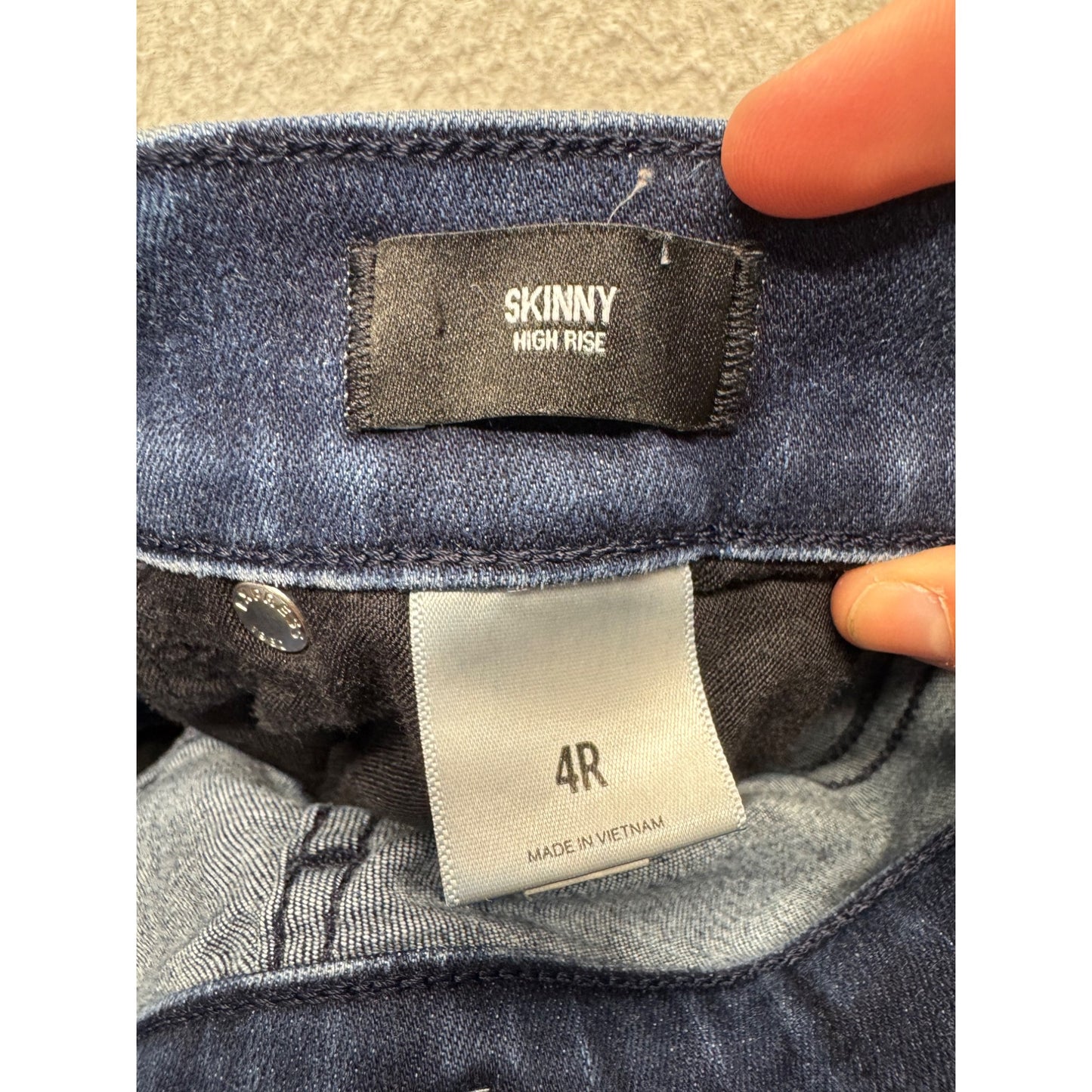Express Skinny High Rise Jeans Size 4R Blue #7943
