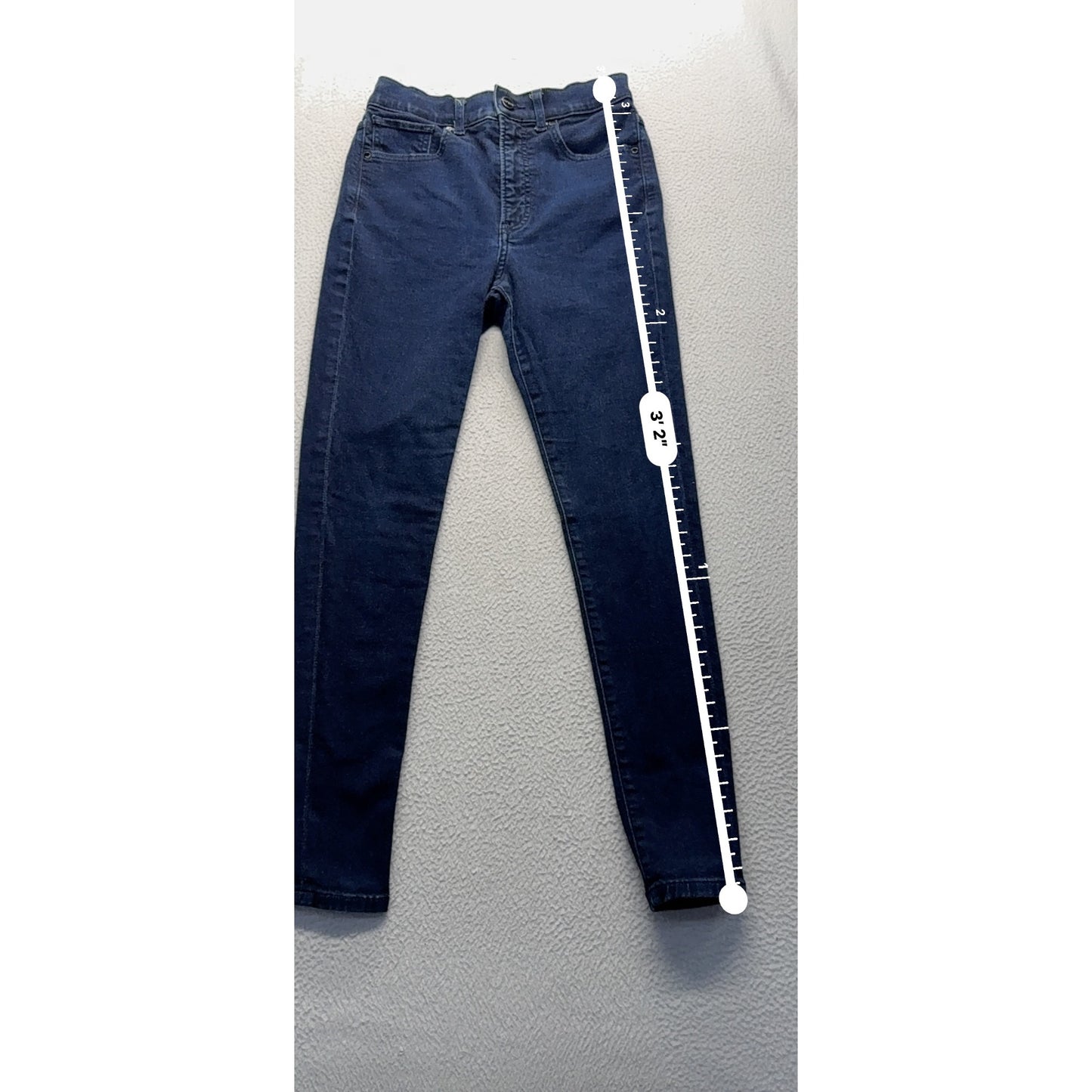 Express Skinny High Rise Jeans Size 4R Blue #7943