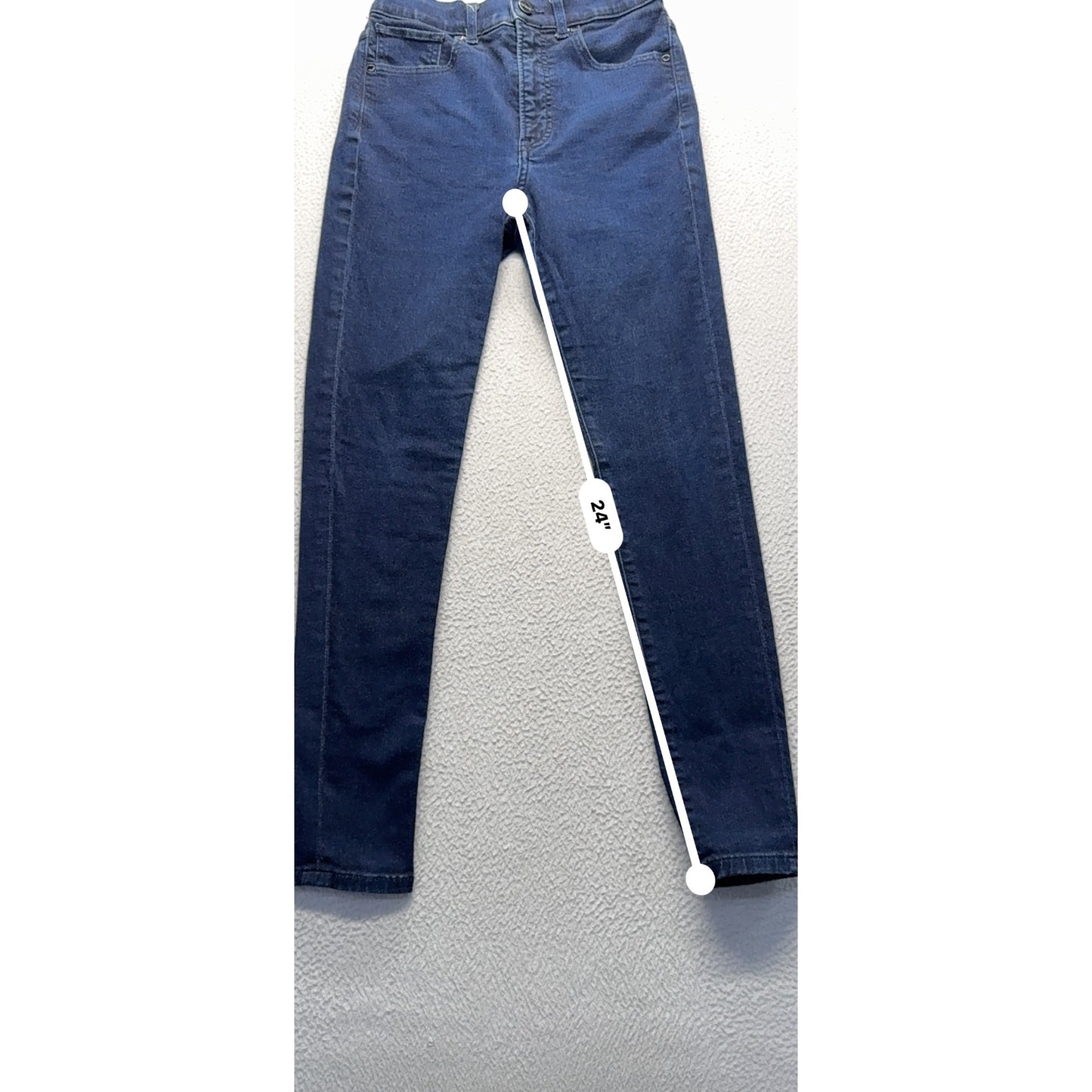 Express Skinny High Rise Jeans Size 4R Blue #7943