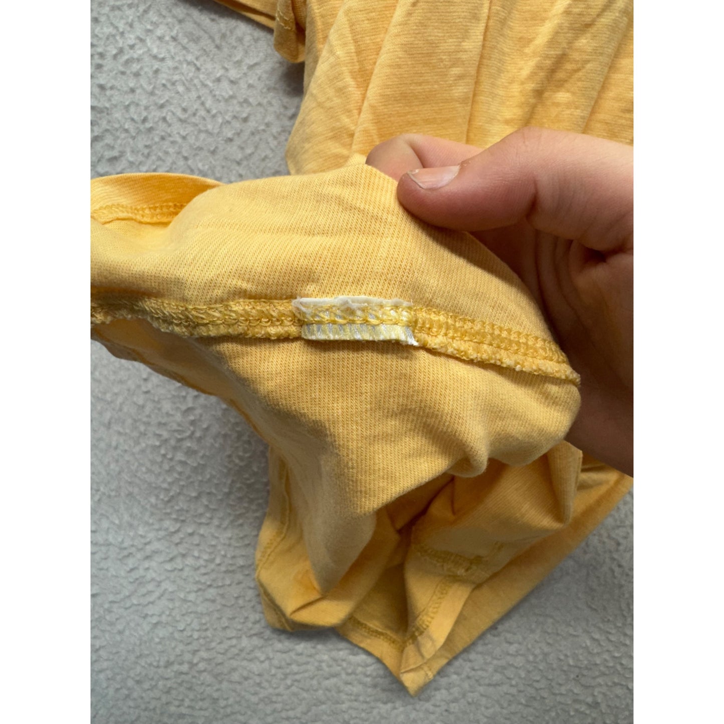 Toad & Co V-Neck Yellow T-Shirt Size S Organic Cotton Blend #7991