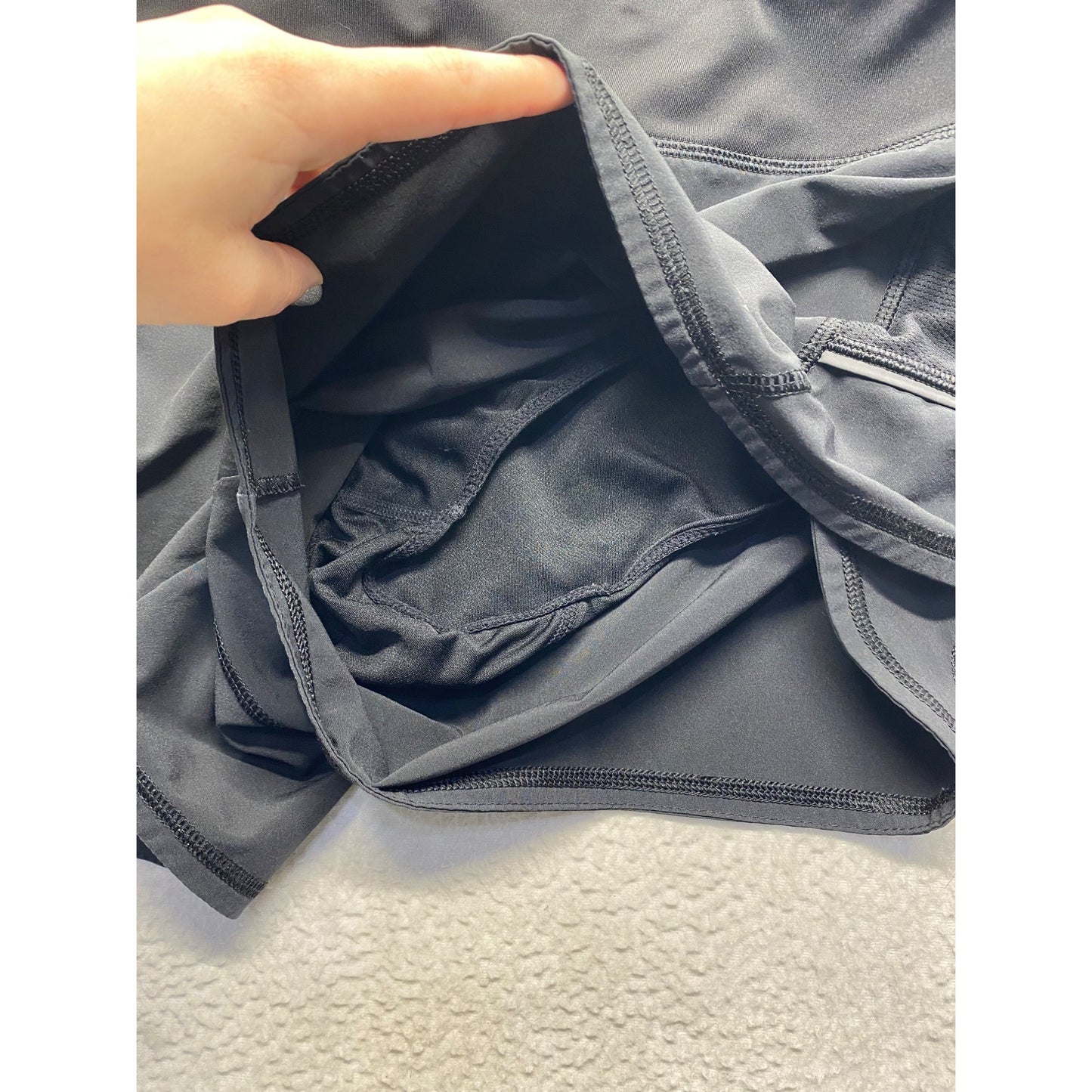 Athleta Black Athletic Running Shorts With Pockets #7183