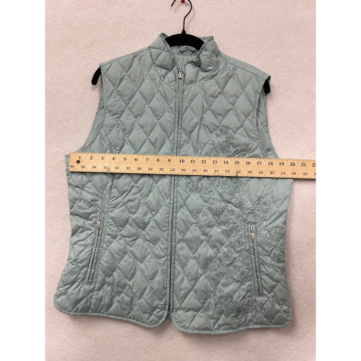 Eddie Bauer Womens Premium Goose Down Quilted Vest #6361