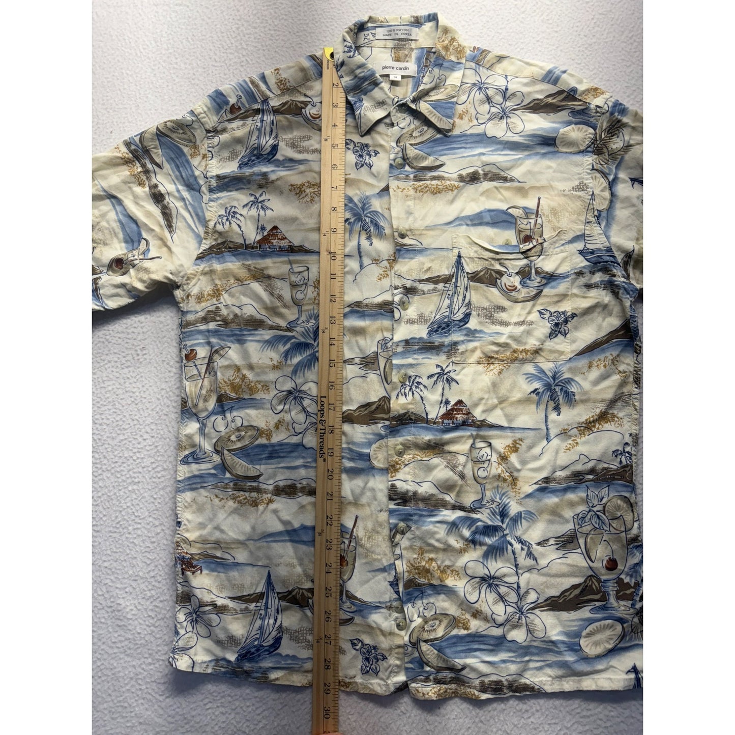 Pierre Cardin Hawaiian Shirt #5624