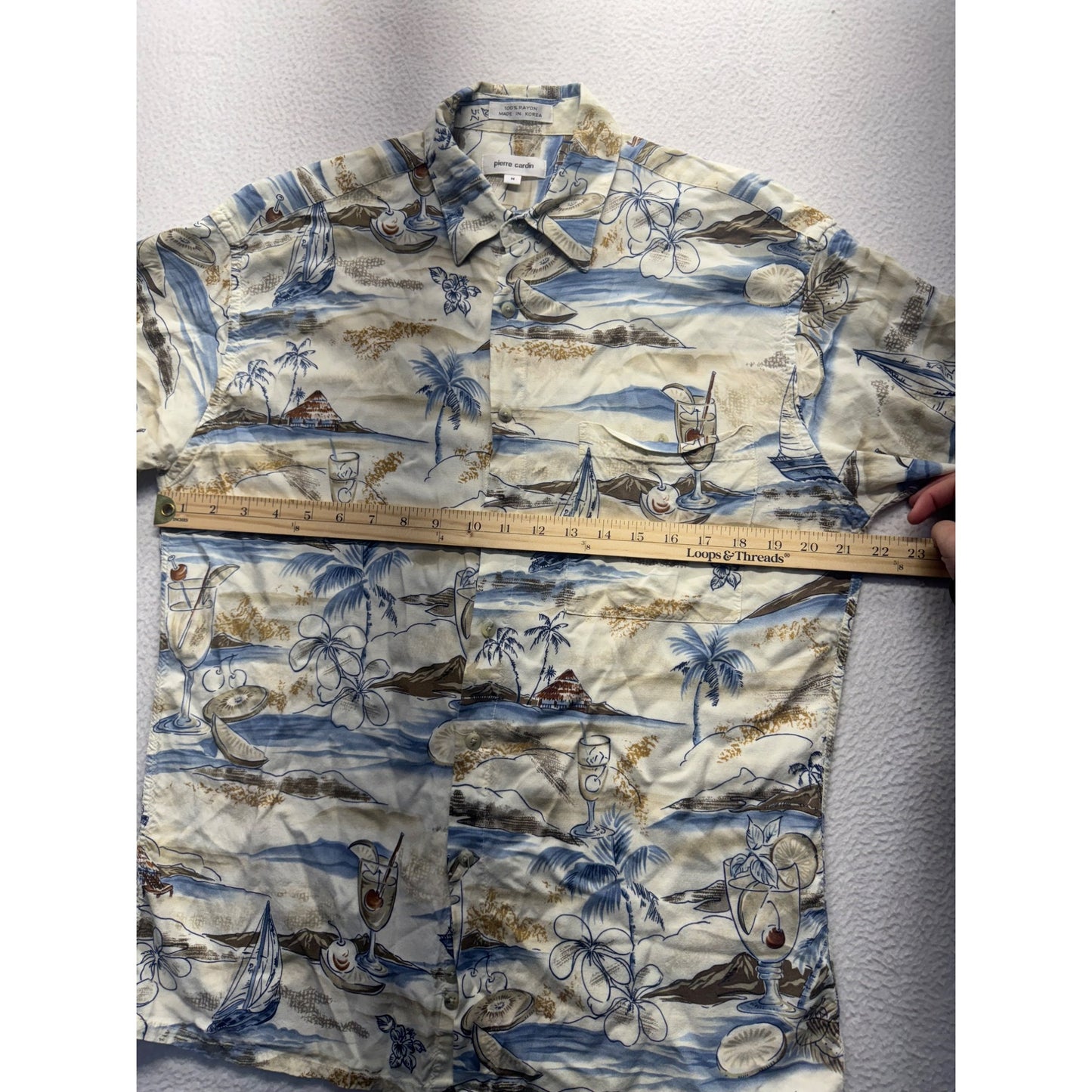 Pierre Cardin Hawaiian Shirt #5624