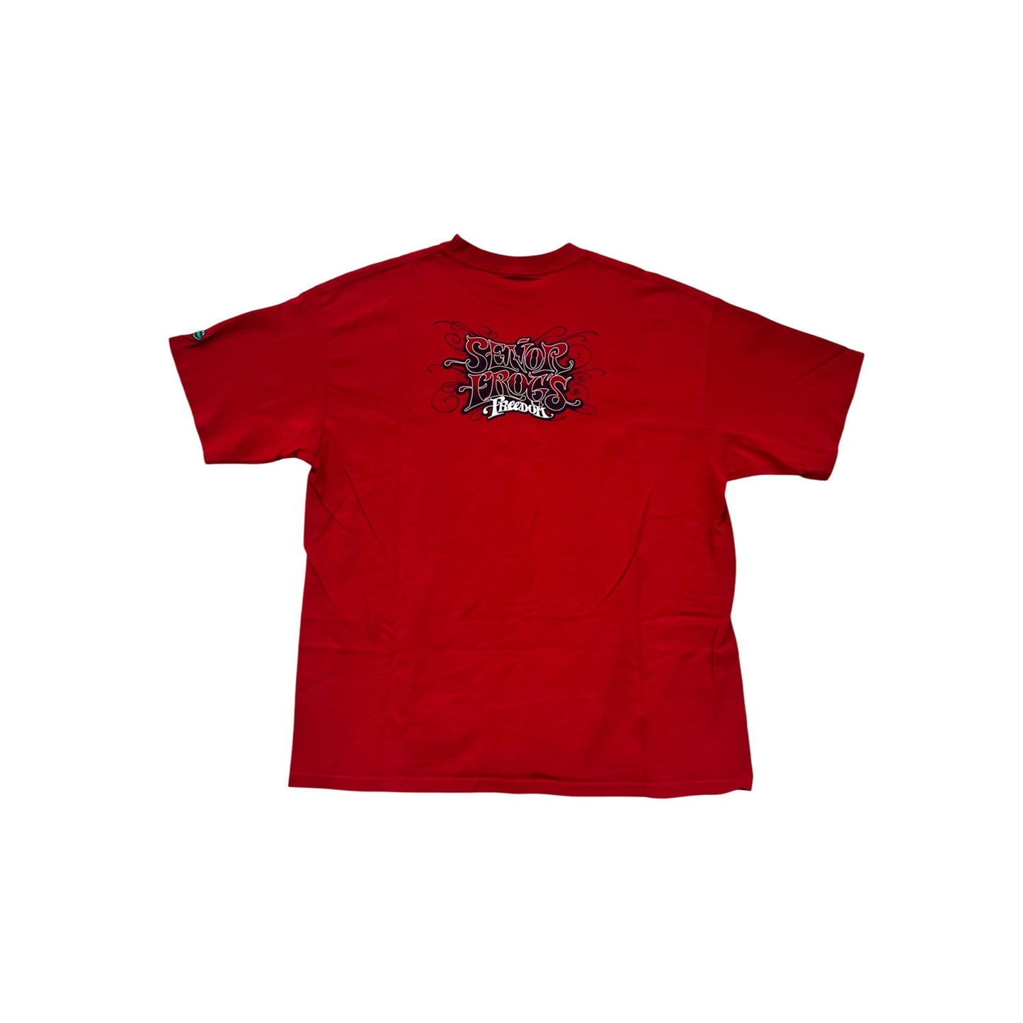 Senior Frogs Red Graphic T-Shirt Mens 2X #8404
