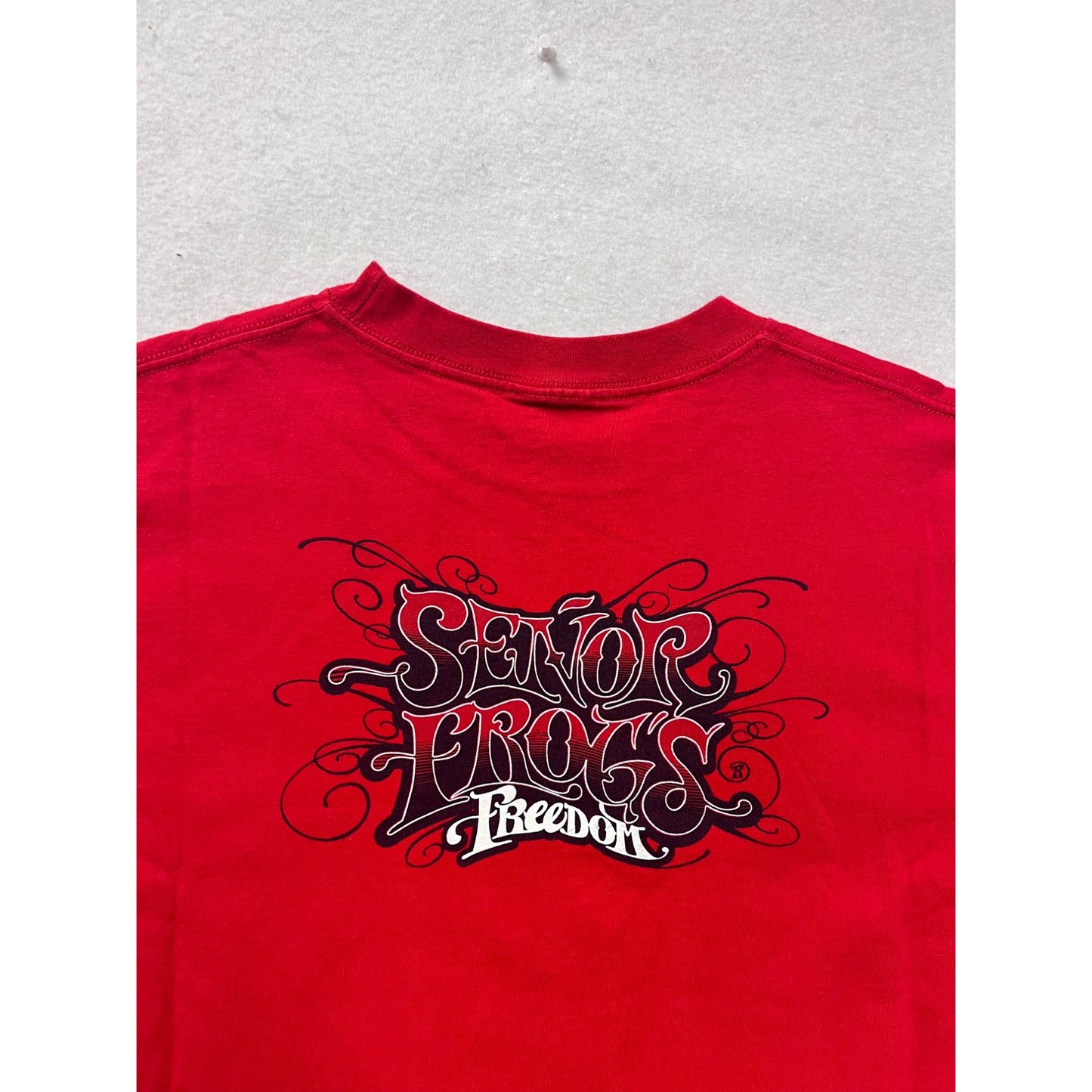 Senior Frogs Red Graphic T-Shirt Mens 2X #8404