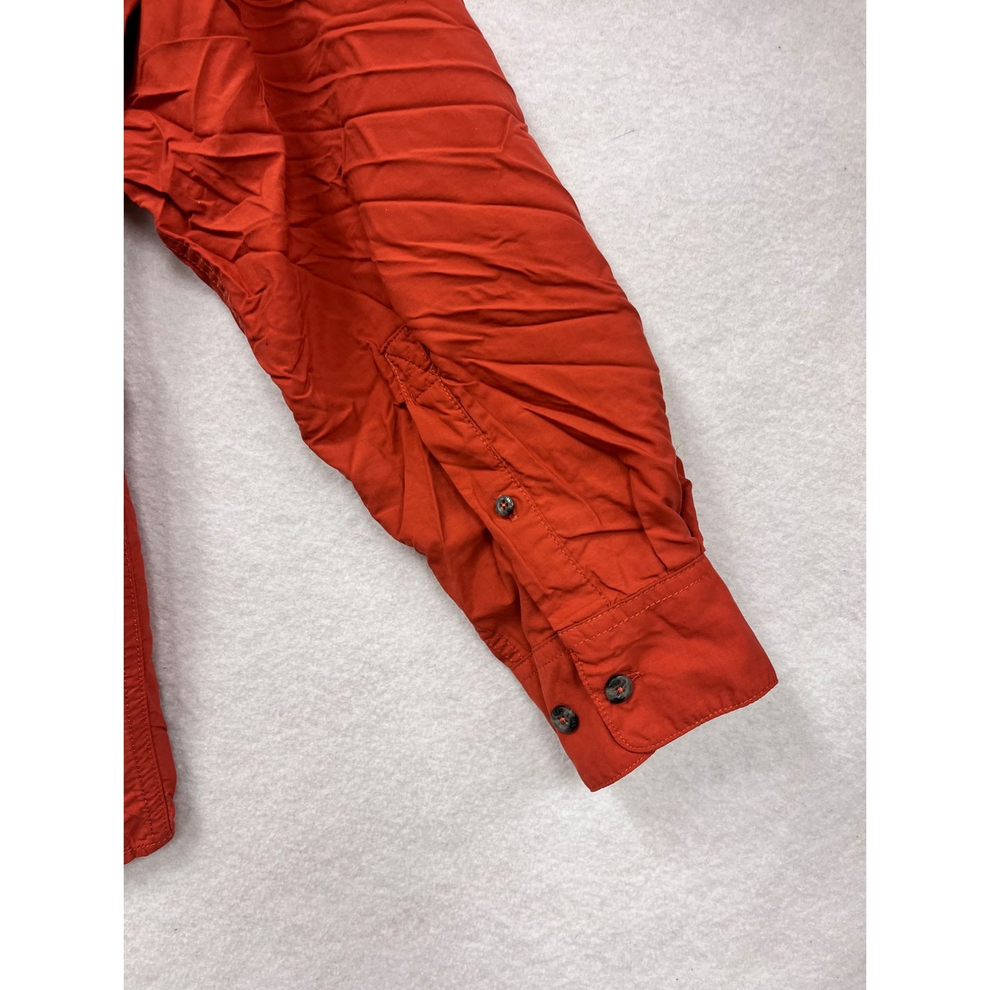 Magellan Outdoors Mens Red Long Sleeve Button-Up Shirt #6125