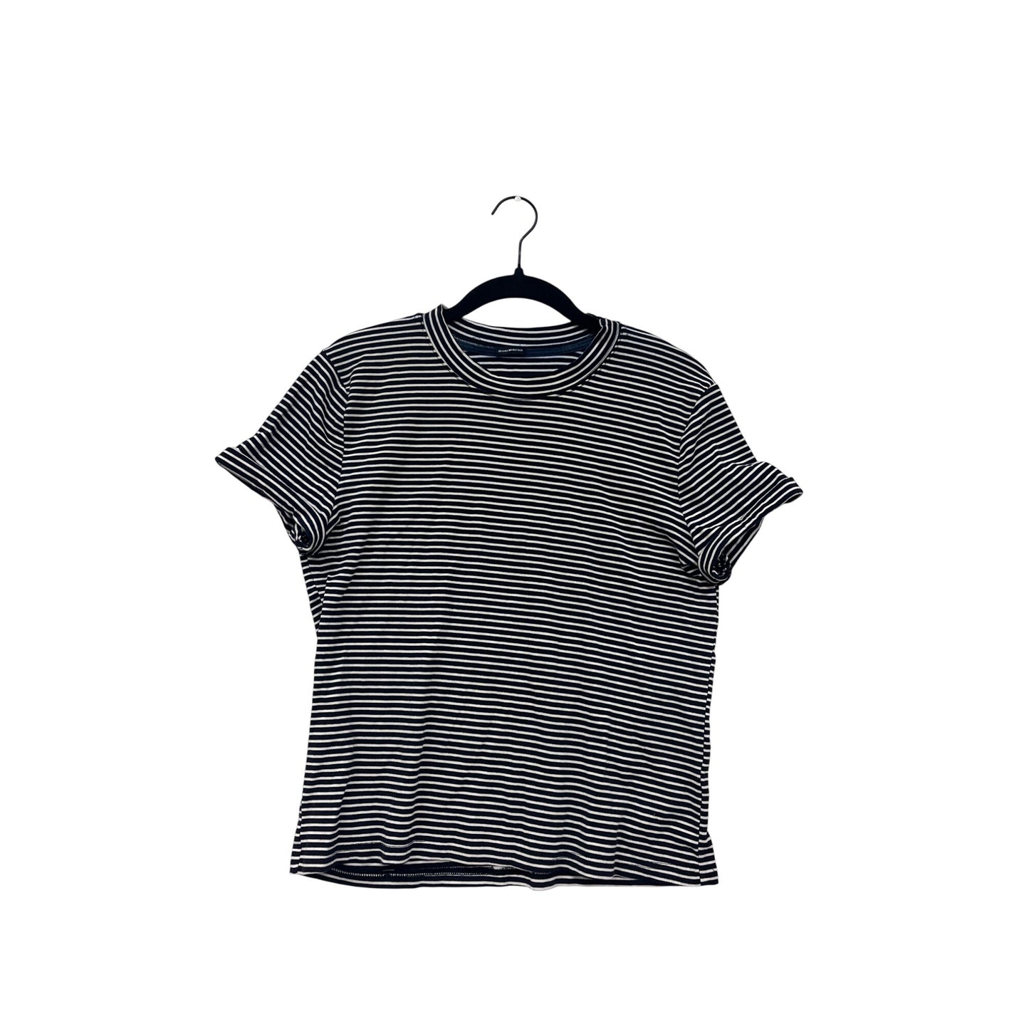 Brandy Melville Womens Black & White Striped Short-Sleeve T-Shirt M/L #6808