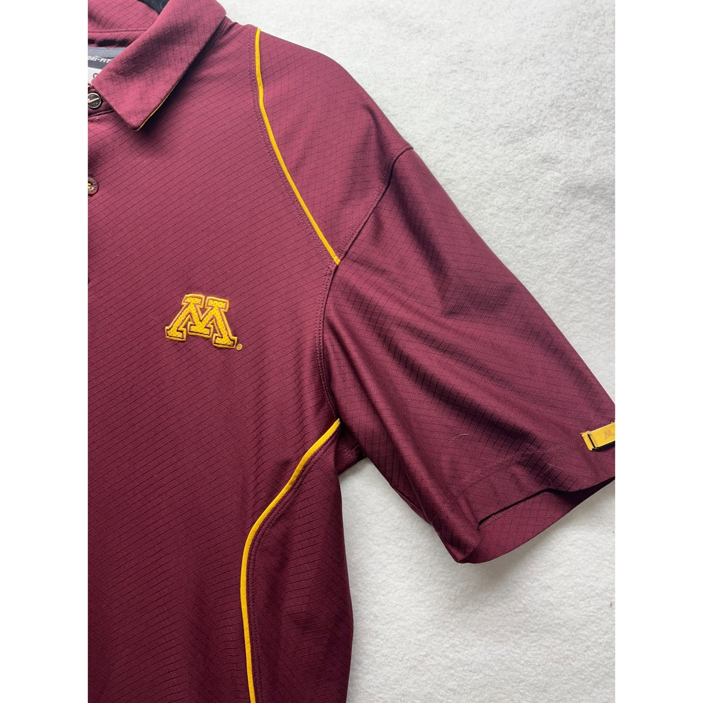 Men’s Nike Dri-Fit Minnesota Golden Gophers Maroon Polo Shirt #2963