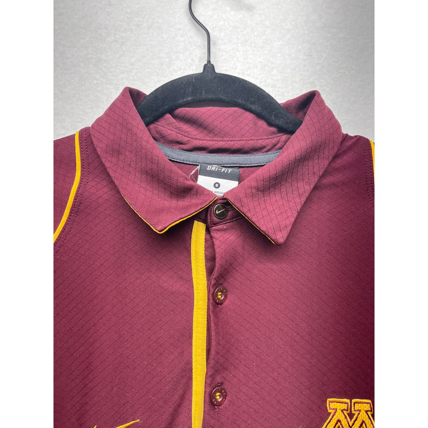 Men’s Nike Dri-Fit Minnesota Golden Gophers Maroon Polo Shirt #2963