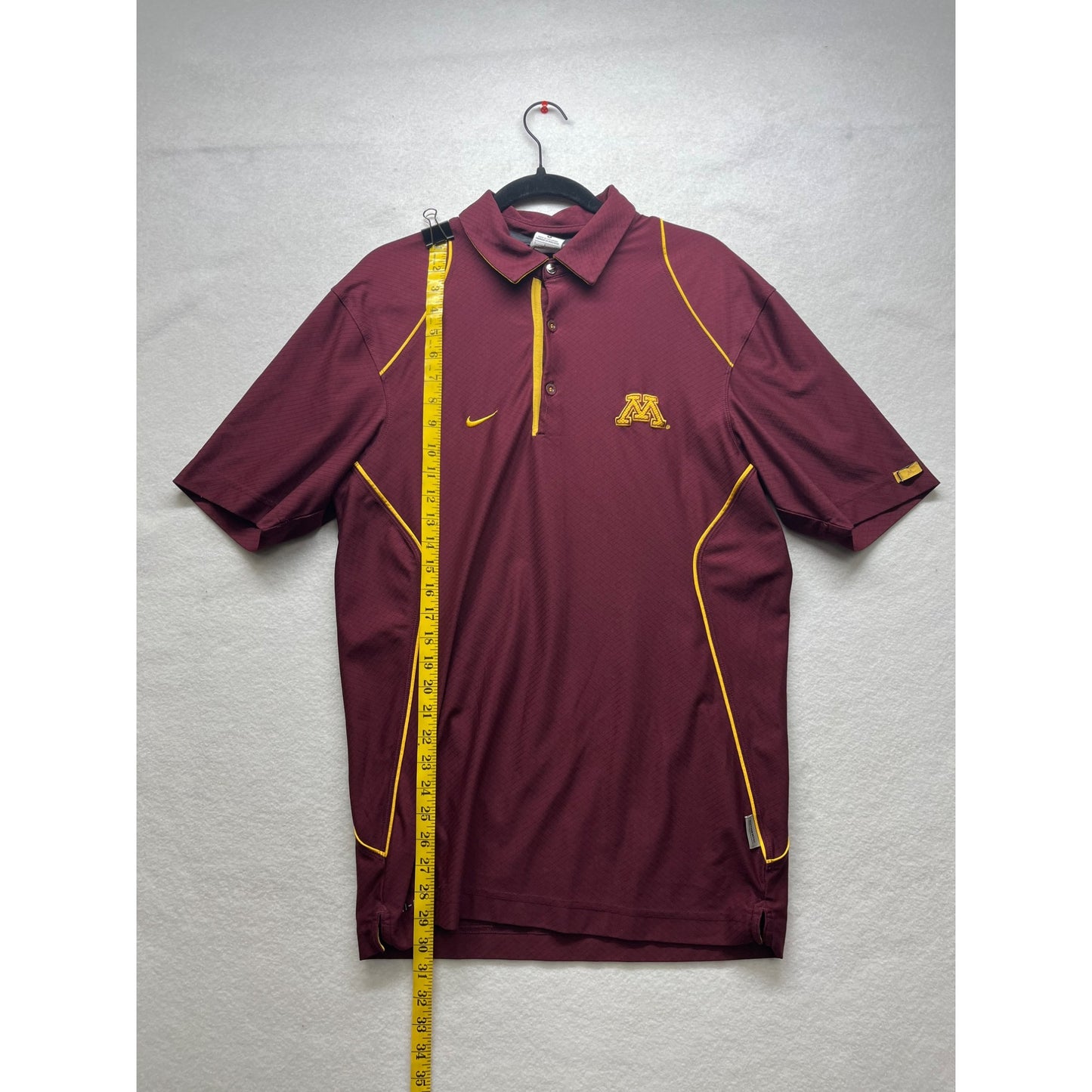 Men’s Nike Dri-Fit Minnesota Golden Gophers Maroon Polo Shirt #2963