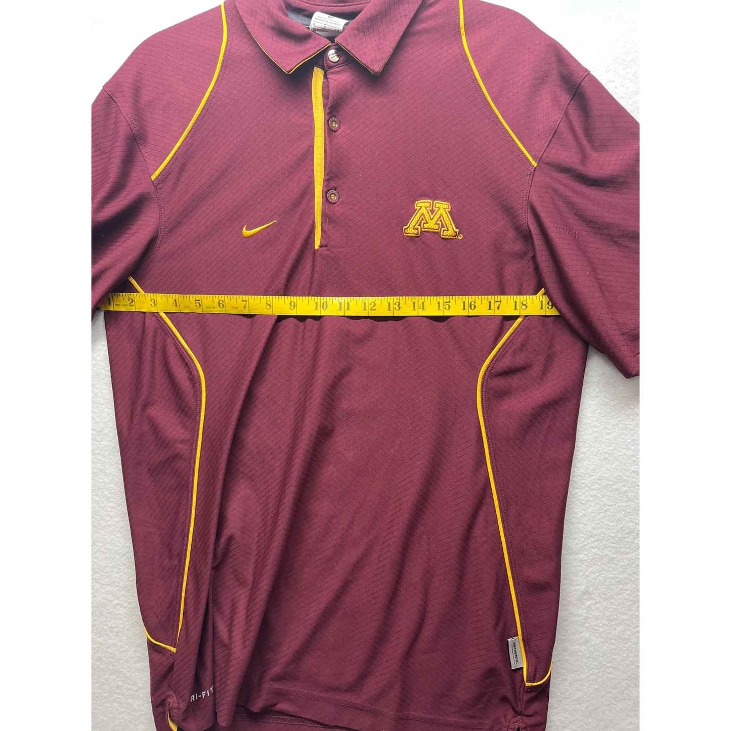 Men’s Nike Dri-Fit Minnesota Golden Gophers Maroon Polo Shirt #2963