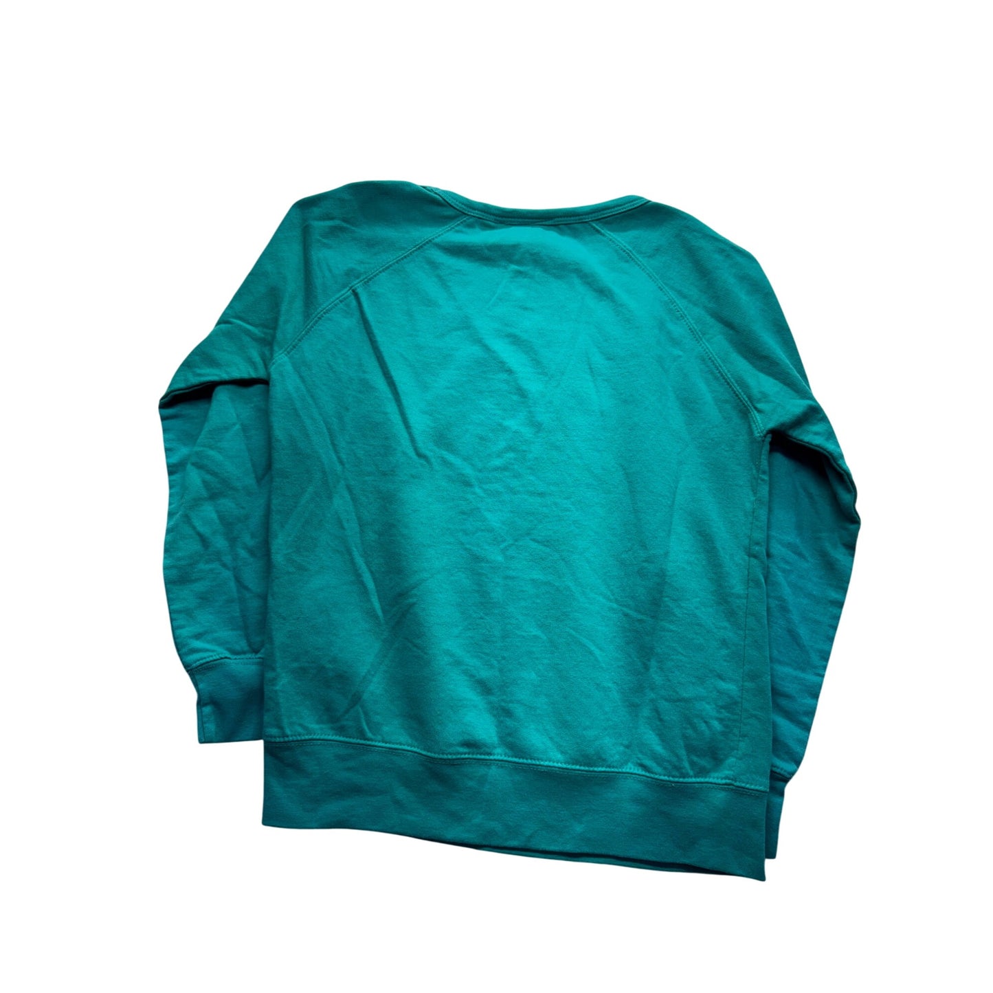 Polaris Womens Teal Pullover Sweatshirt Small 80% Cotton 20% Polyester #7765