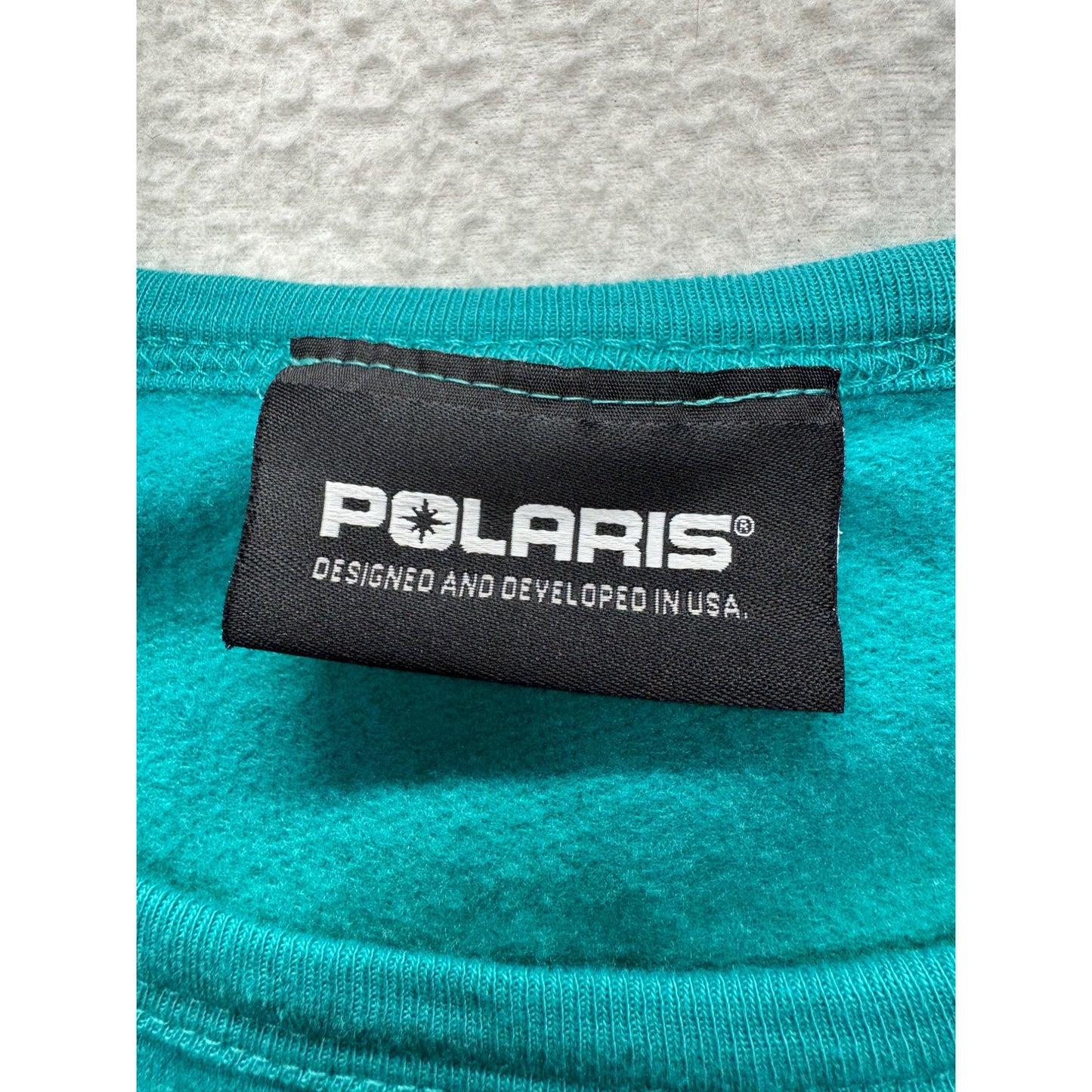 Polaris Womens Teal Pullover Sweatshirt Small 80% Cotton 20% Polyester #7765