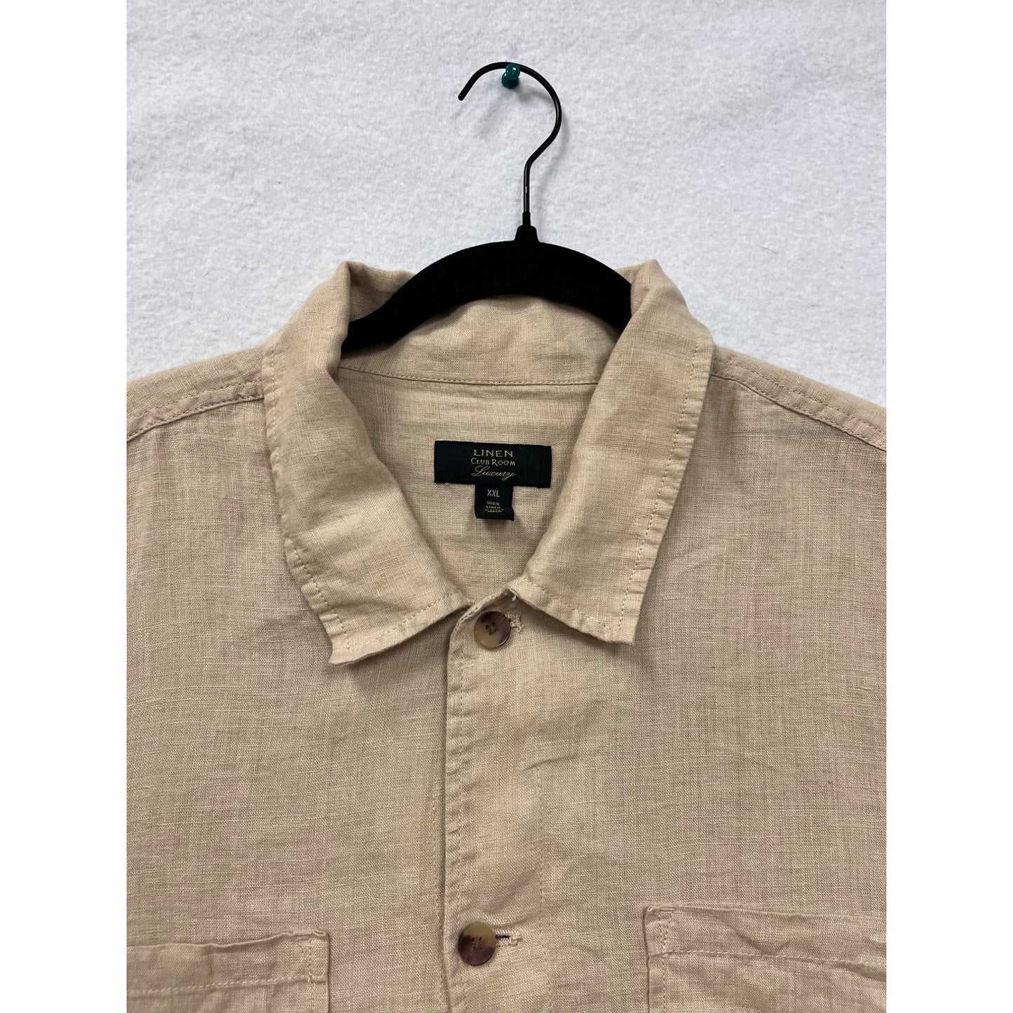 Club Room Linen Luxury Button-Up #6099
