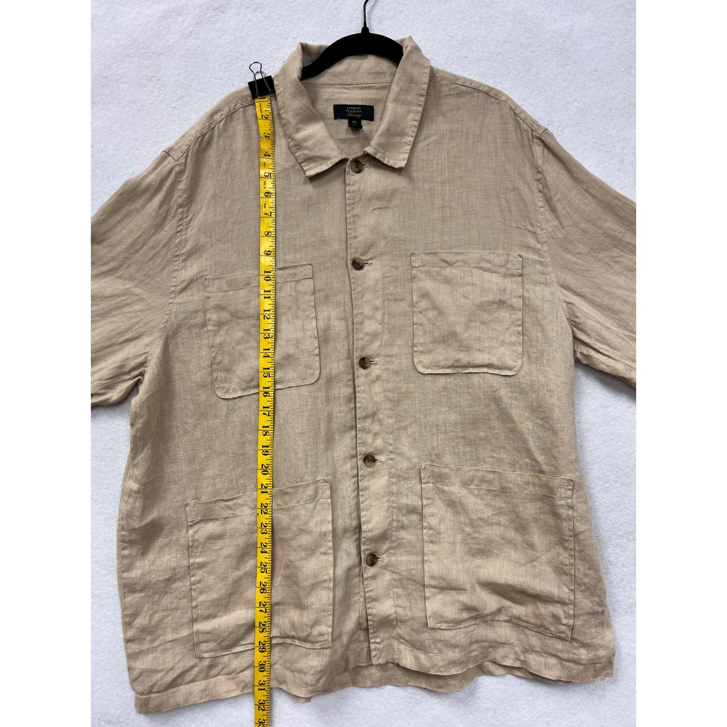 Club Room Linen Luxury Button-Up #6099