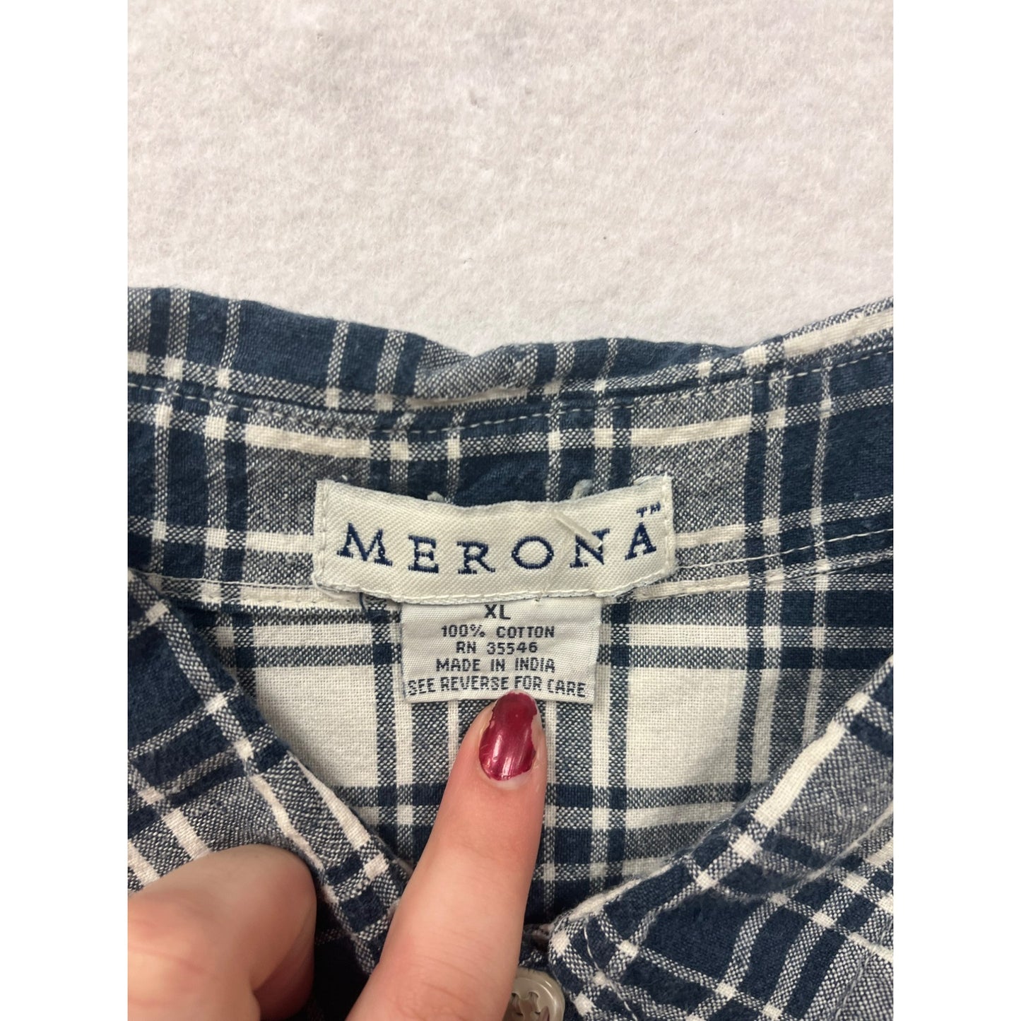 Mens Merona Plaid Button-Up Shirt #6170
