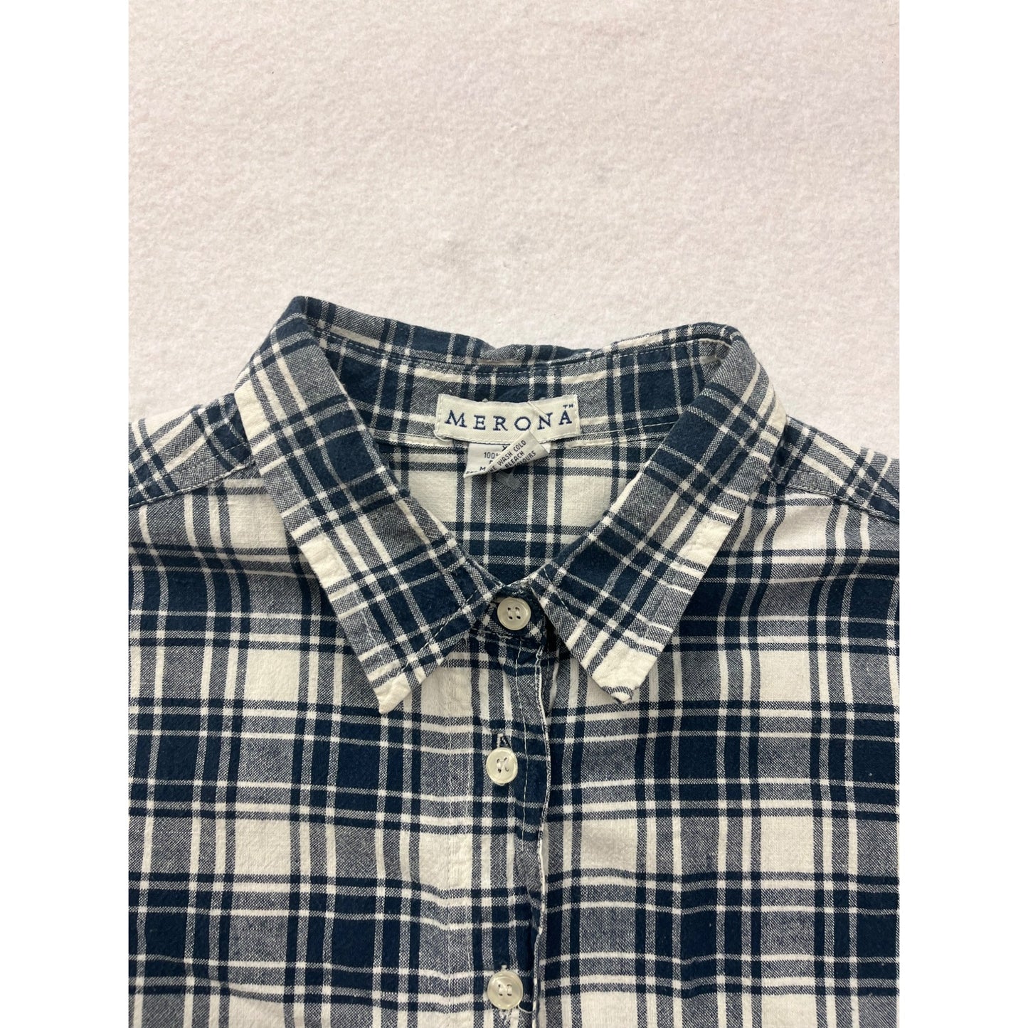 Mens Merona Plaid Button-Up Shirt #6170