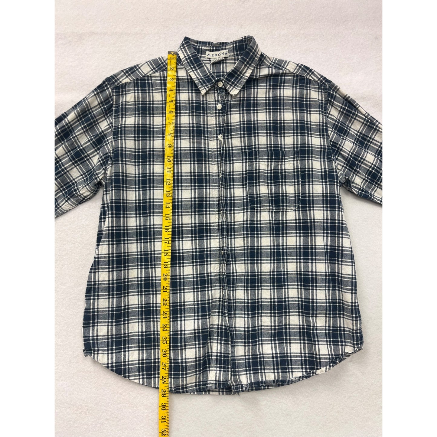 Mens Merona Plaid Button-Up Shirt #6170