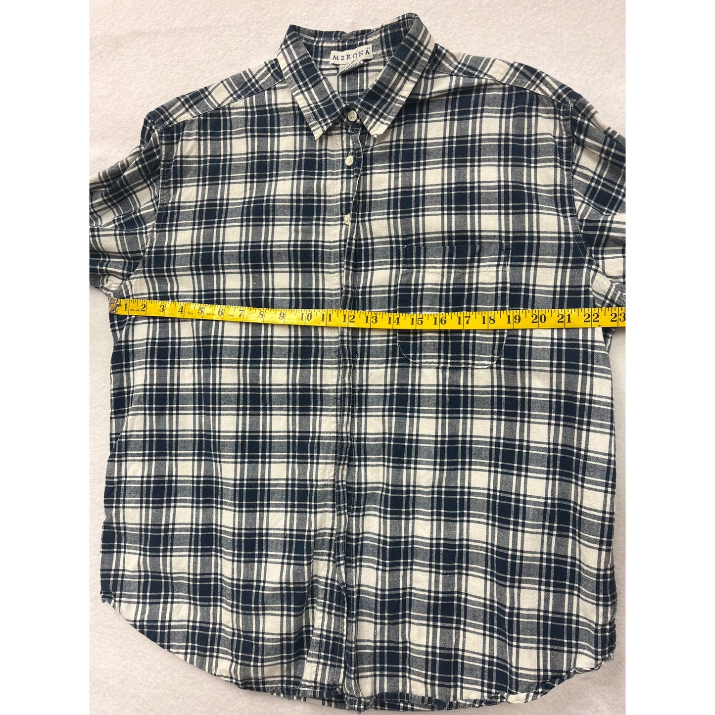 Mens Merona Plaid Button-Up Shirt #6170