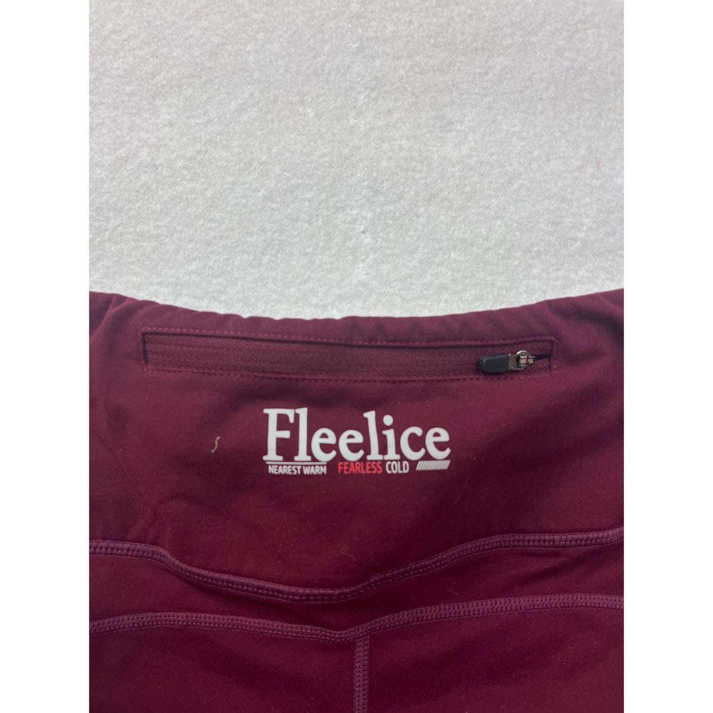 Womens Burgundy Leggings Medium FitsT4 Sports Stretchy & Comfortable #6616