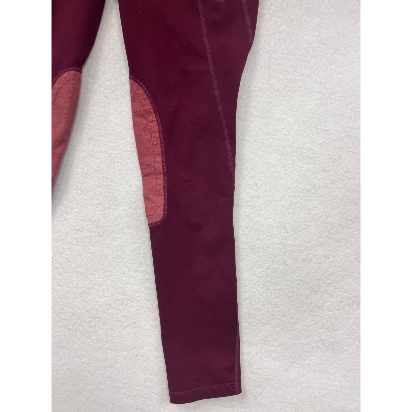 Womens Burgundy Leggings Medium FitsT4 Sports Stretchy & Comfortable #6616