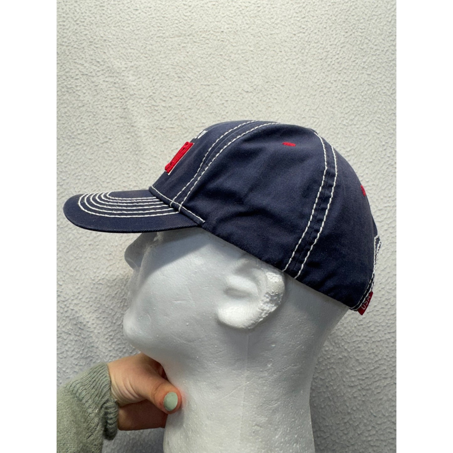United States Of America Embroidered Baseball Cap Navy Adjustable Cotton #7865