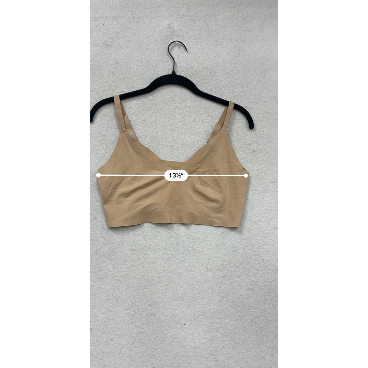 True & Co Womens Seamless Nude Bralette Size L #375A