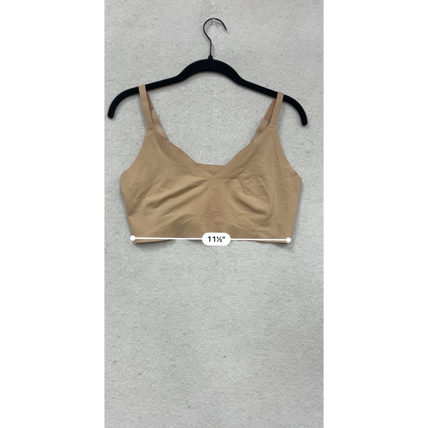 True & Co Womens Seamless Nude Bralette Size L #375A