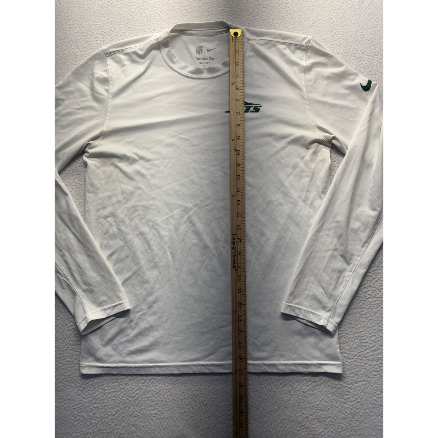 Nike NFL Jets Long Sleeve Dri-Fit Tee Shirt Mens#7226