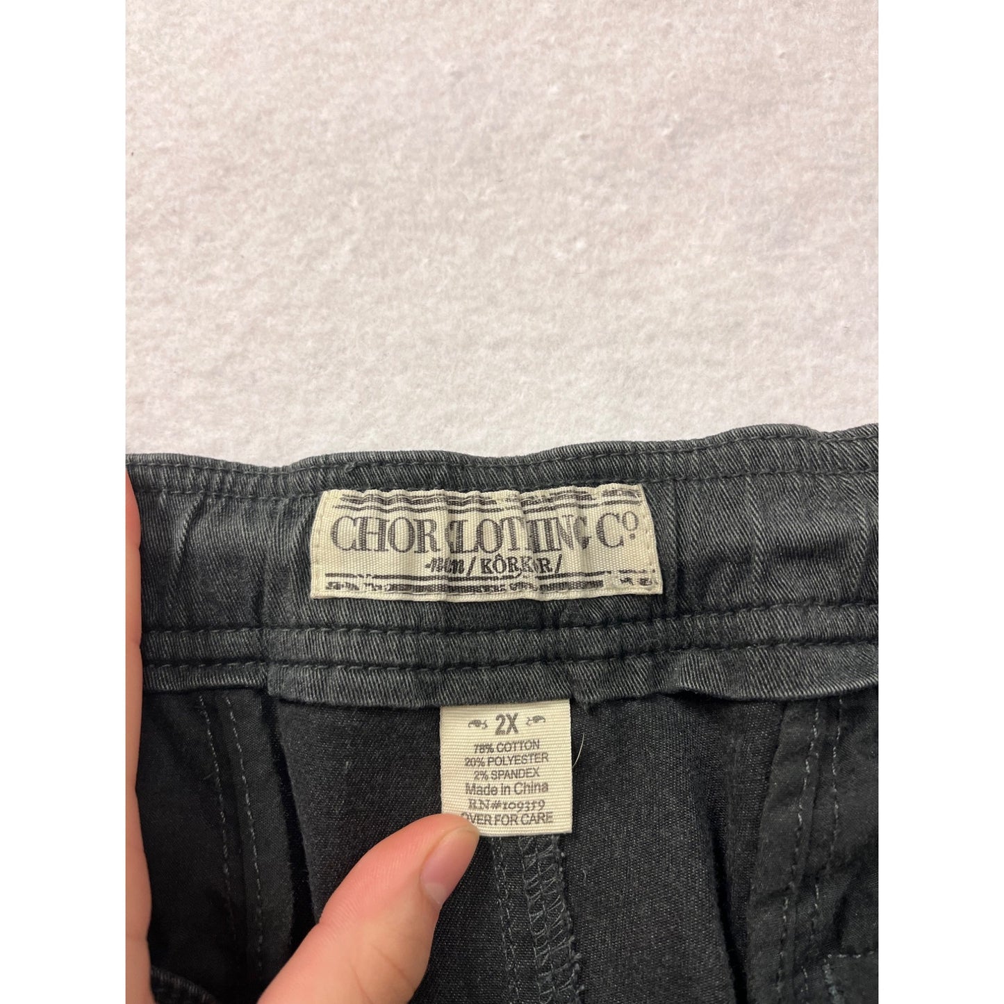 Womens 2X Black Jogger Pants By Chor Clothing Co #8221