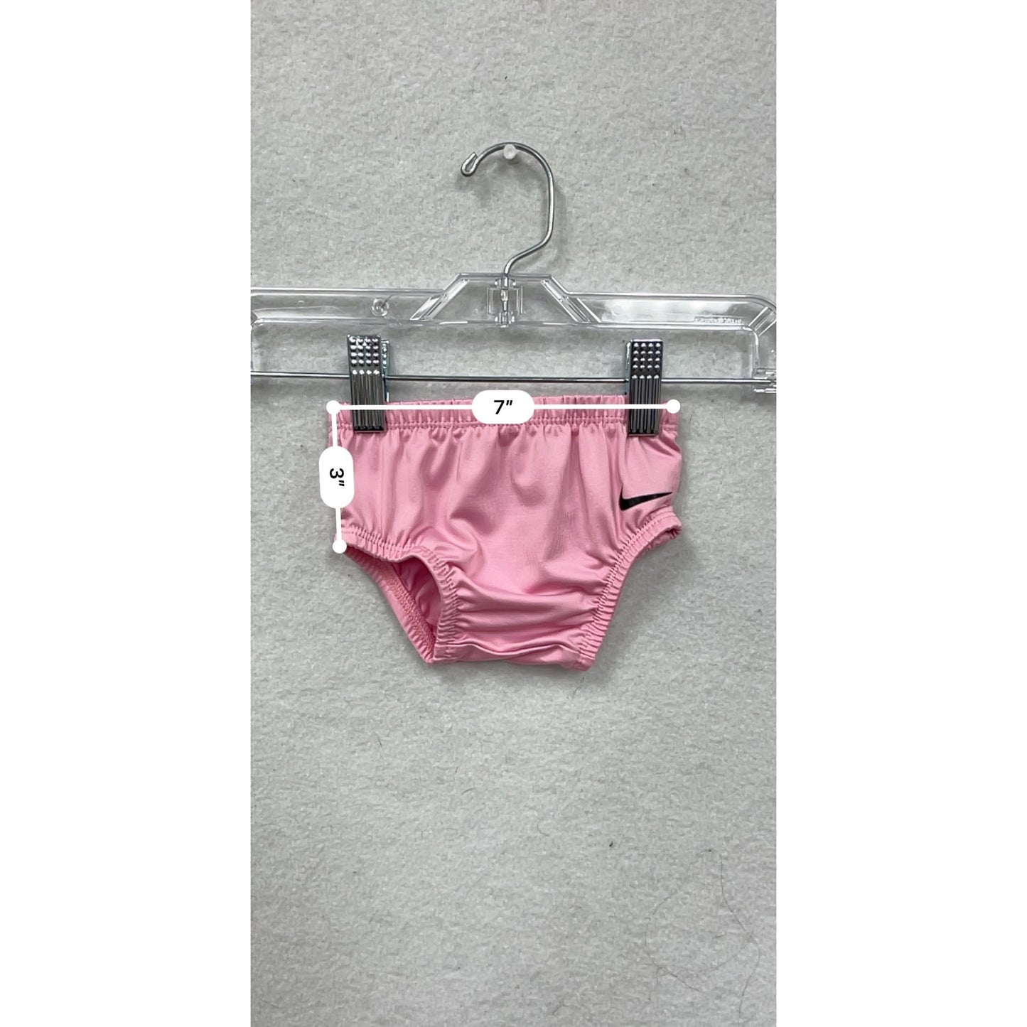 Nike Baby Girl 3M Pink Dri-FIT Swim Bottoms With Elastic Waistband #6755