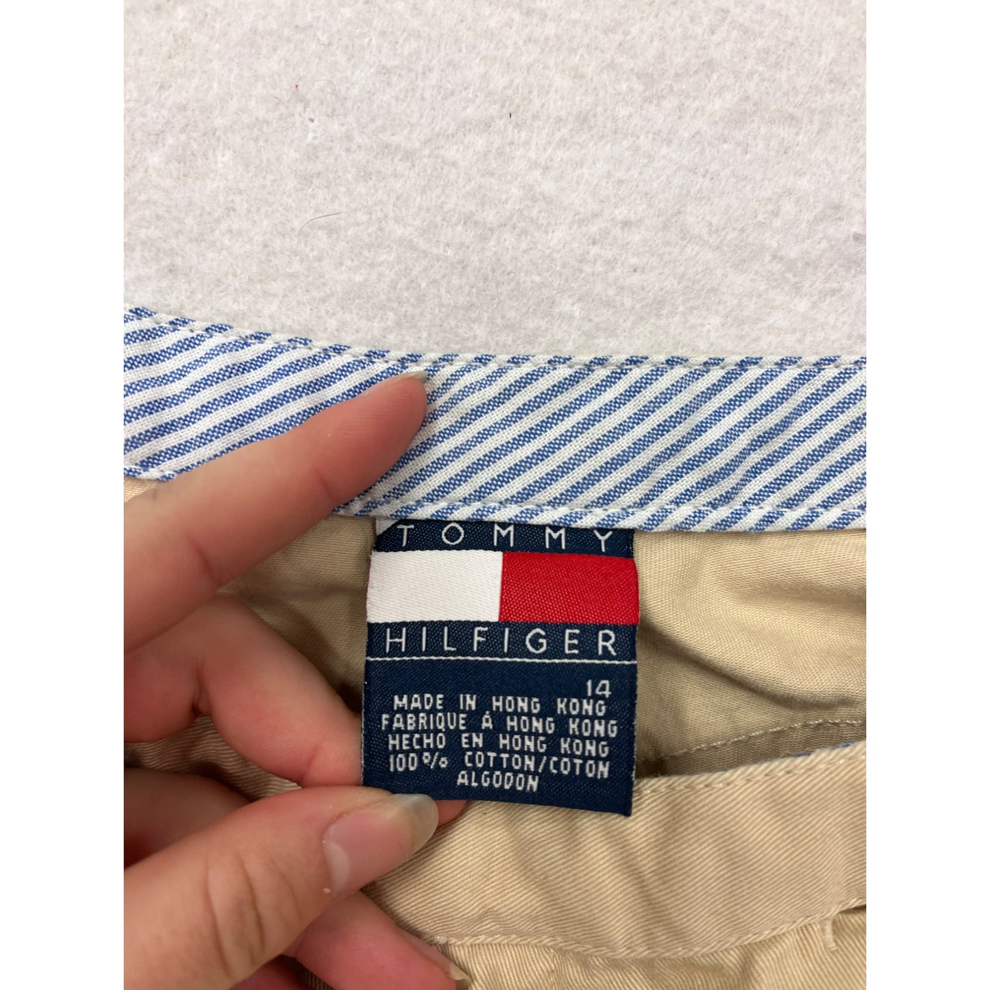 Tommy Hilfiger Women's Beige Cotton Shorts #6108