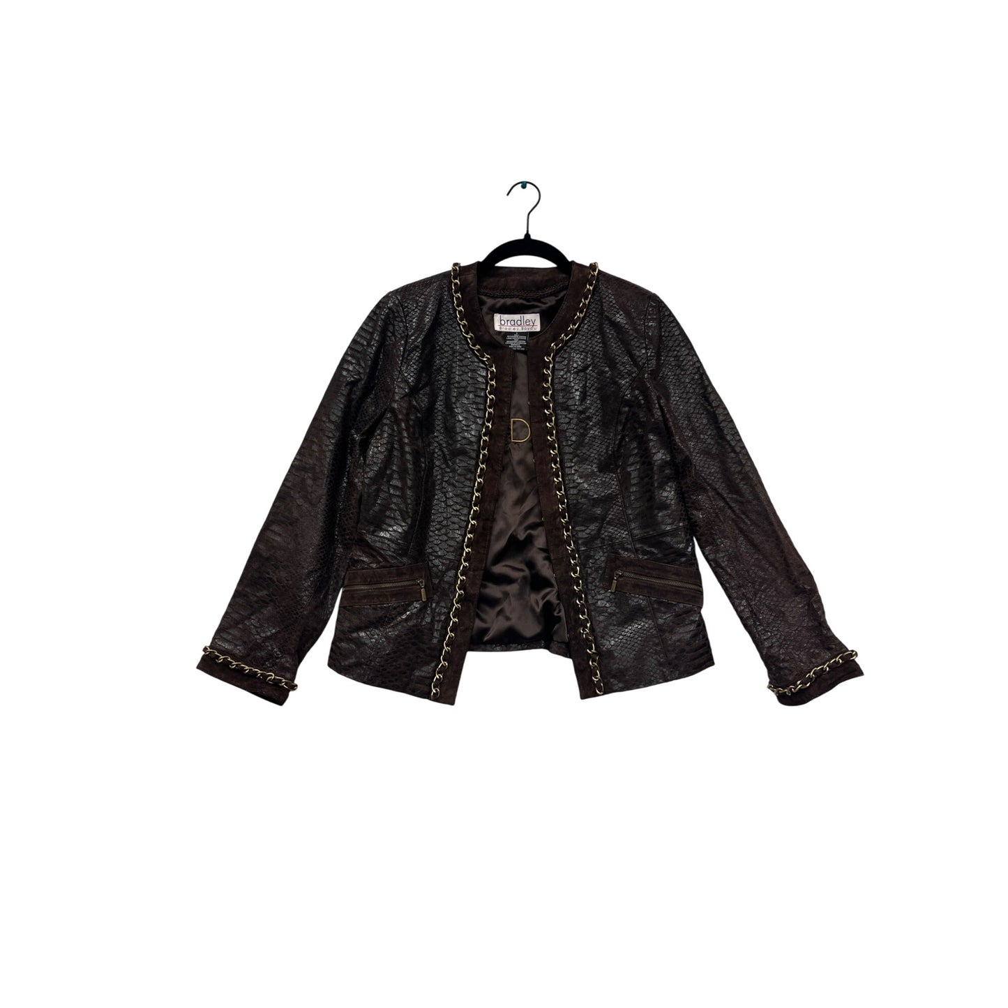 Women’s Bradley Bayou Genuine Leather Animal Print Jacket #6025