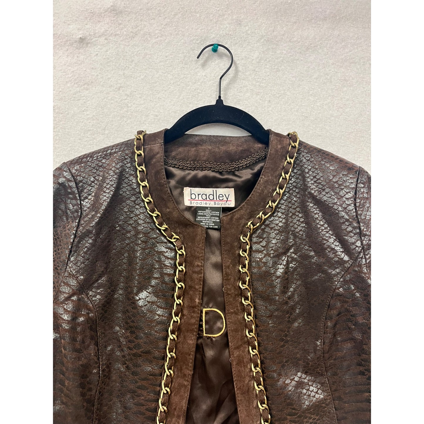 Women’s Bradley Bayou Genuine Leather Animal Print Jacket #6025