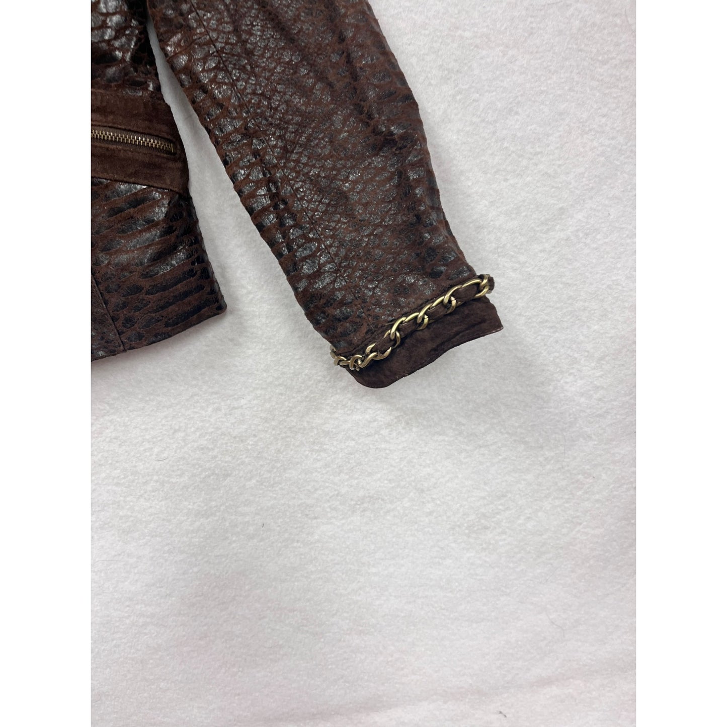 Women’s Bradley Bayou Genuine Leather Animal Print Jacket #6025