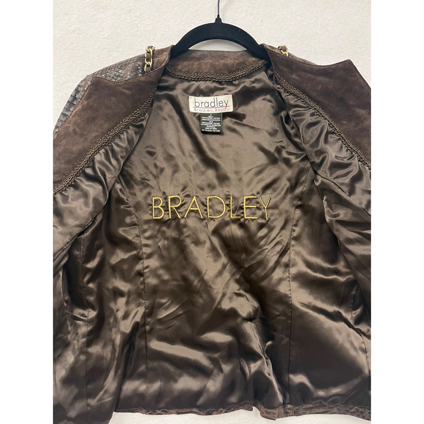 Women’s Bradley Bayou Genuine Leather Animal Print Jacket #6025