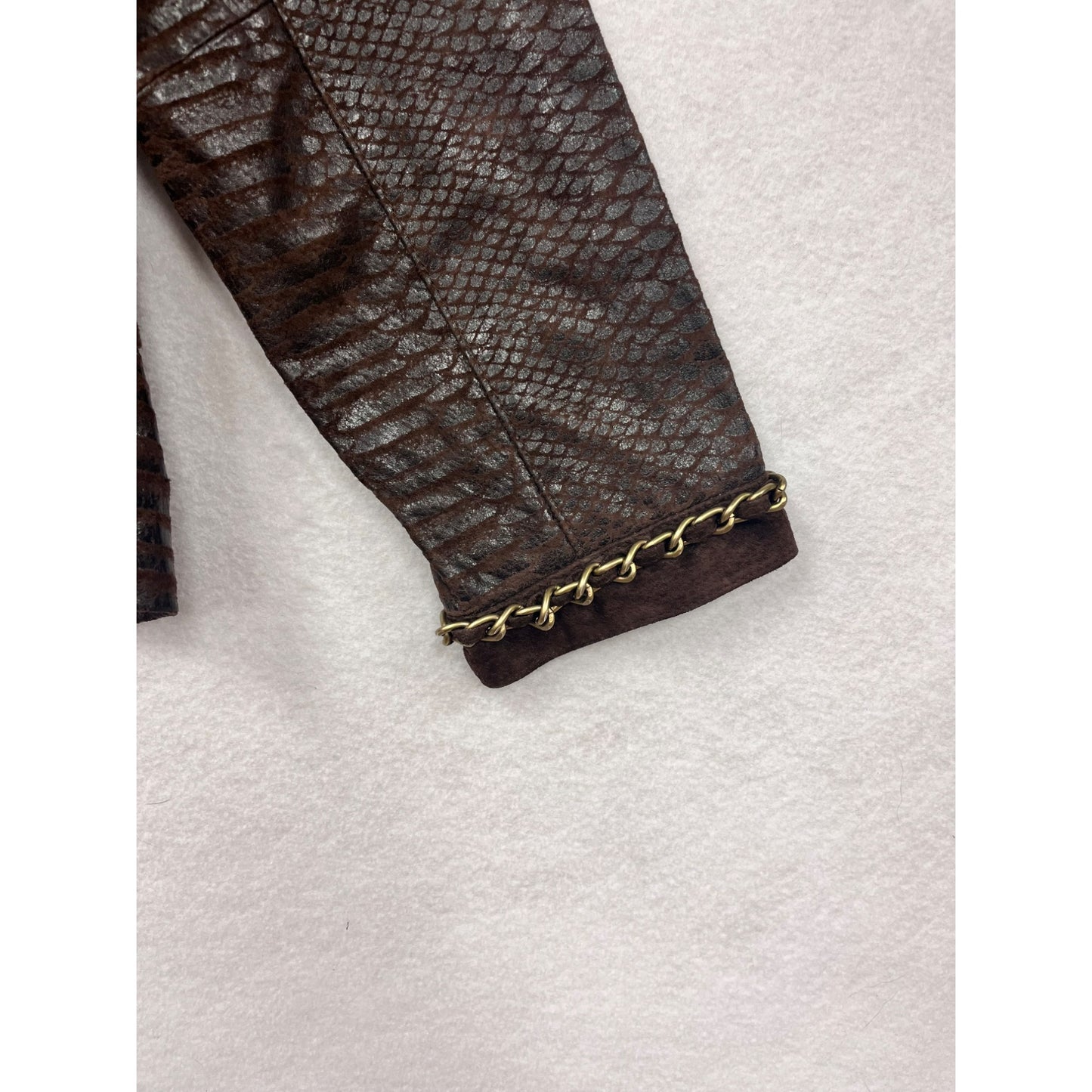 Women’s Bradley Bayou Genuine Leather Animal Print Jacket #6025
