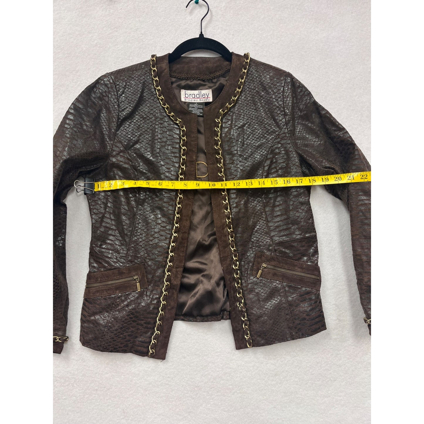 Women’s Bradley Bayou Genuine Leather Animal Print Jacket #6025